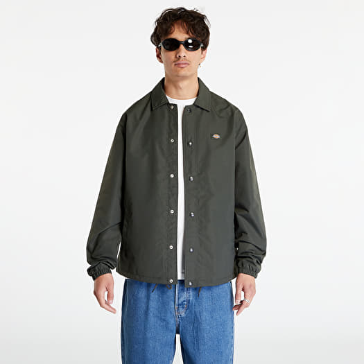 Olive green coach jacket deals