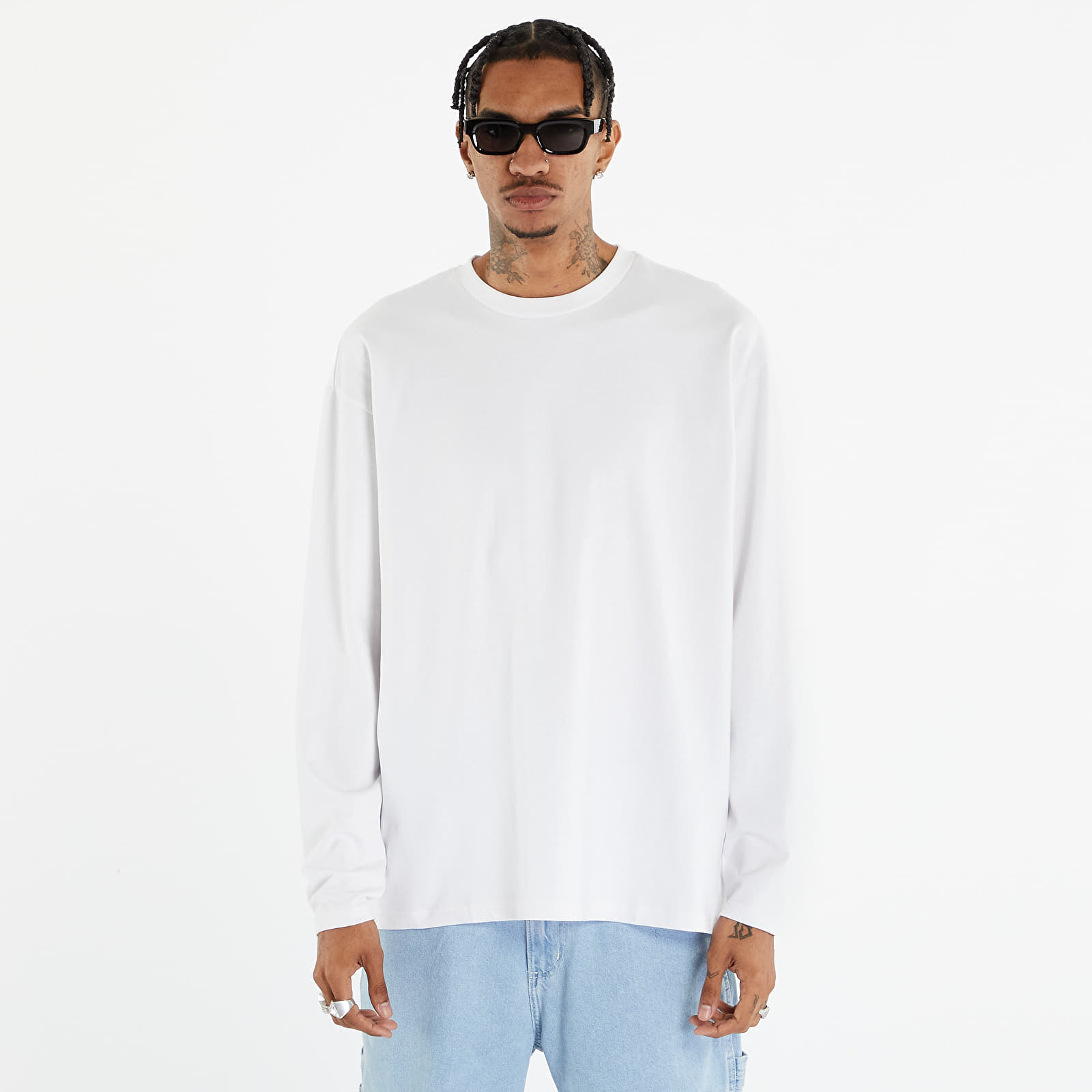 T-shirts  Urban Classics Ultra Heavy Oversized Longsleeve White
