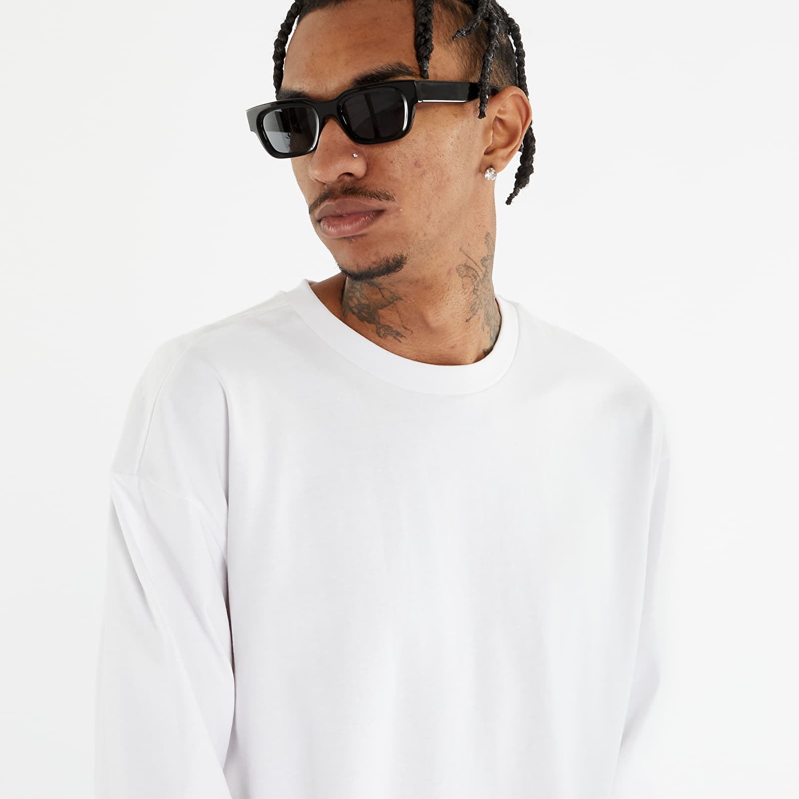 T-shirts  Urban Classics Ultra Heavy Oversized Longsleeve White