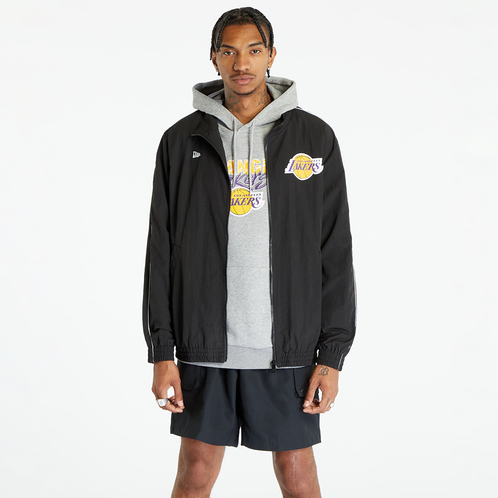 Větrovky New Era NBA Track Jacket Los Angeles Lakers Unisex Black/ A Gold