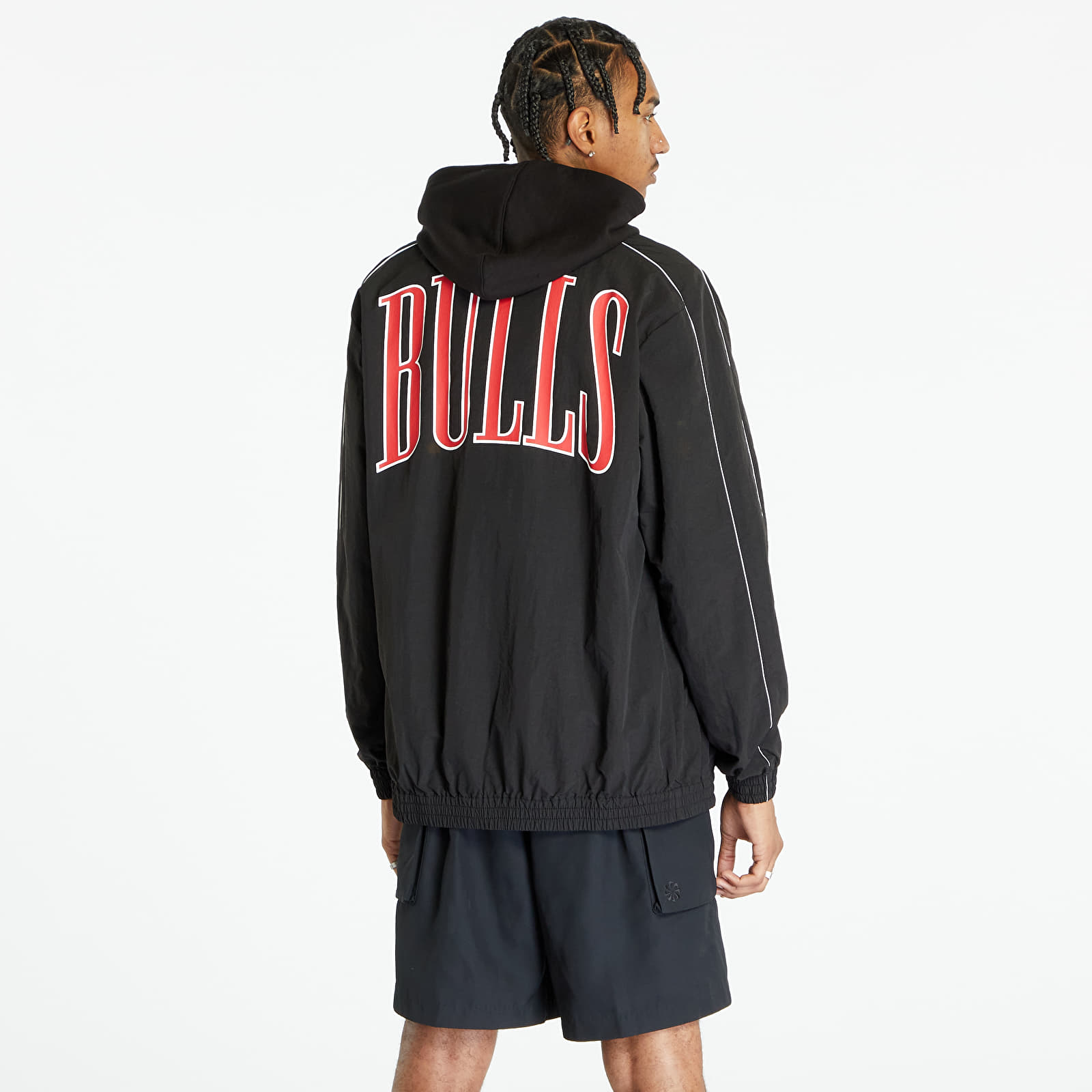 Windbreakers New Era NBA Track Jacket Chicago Bulls Black/ Front Door Red
