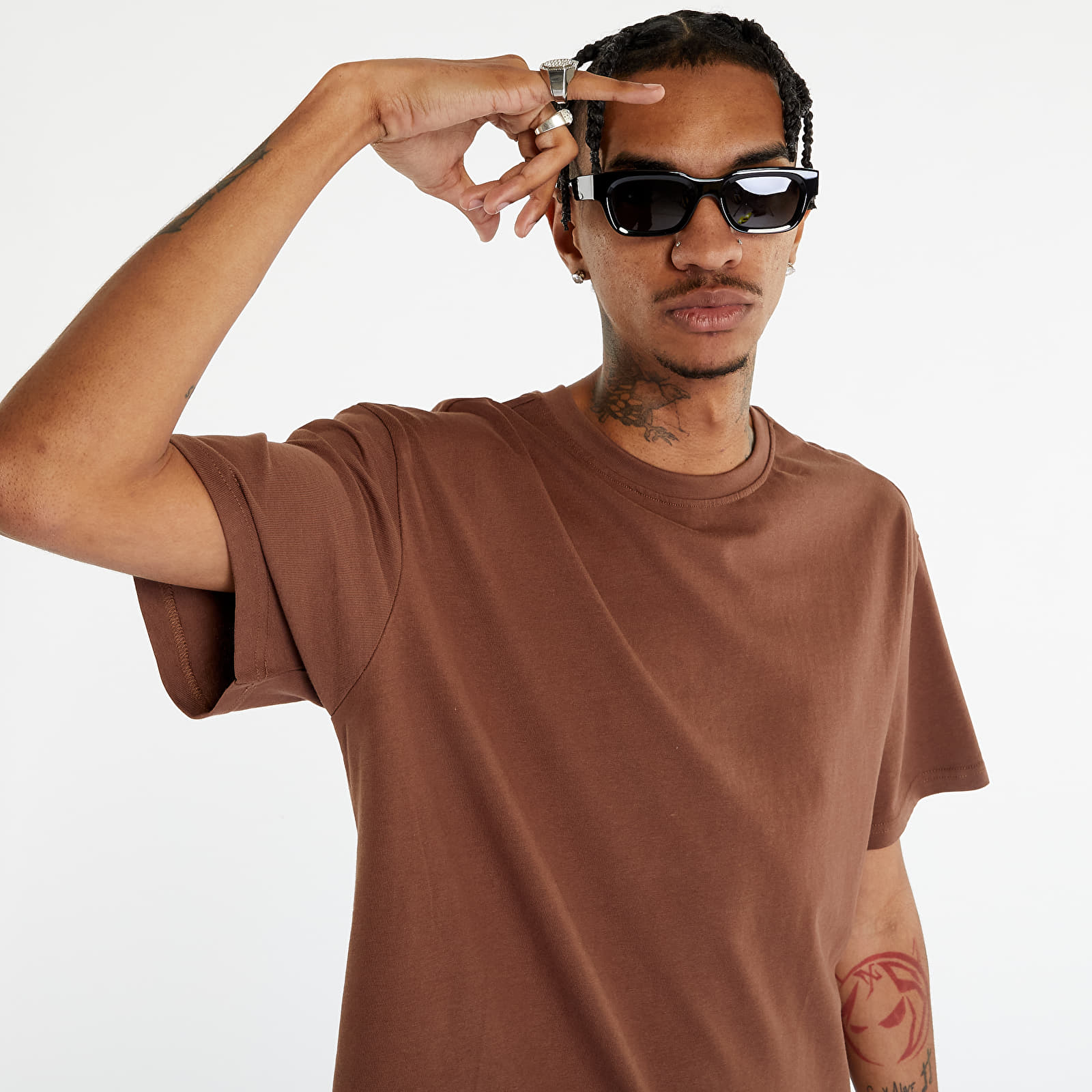 Tričká Urban Classics Heavy Oversized Tee Bark