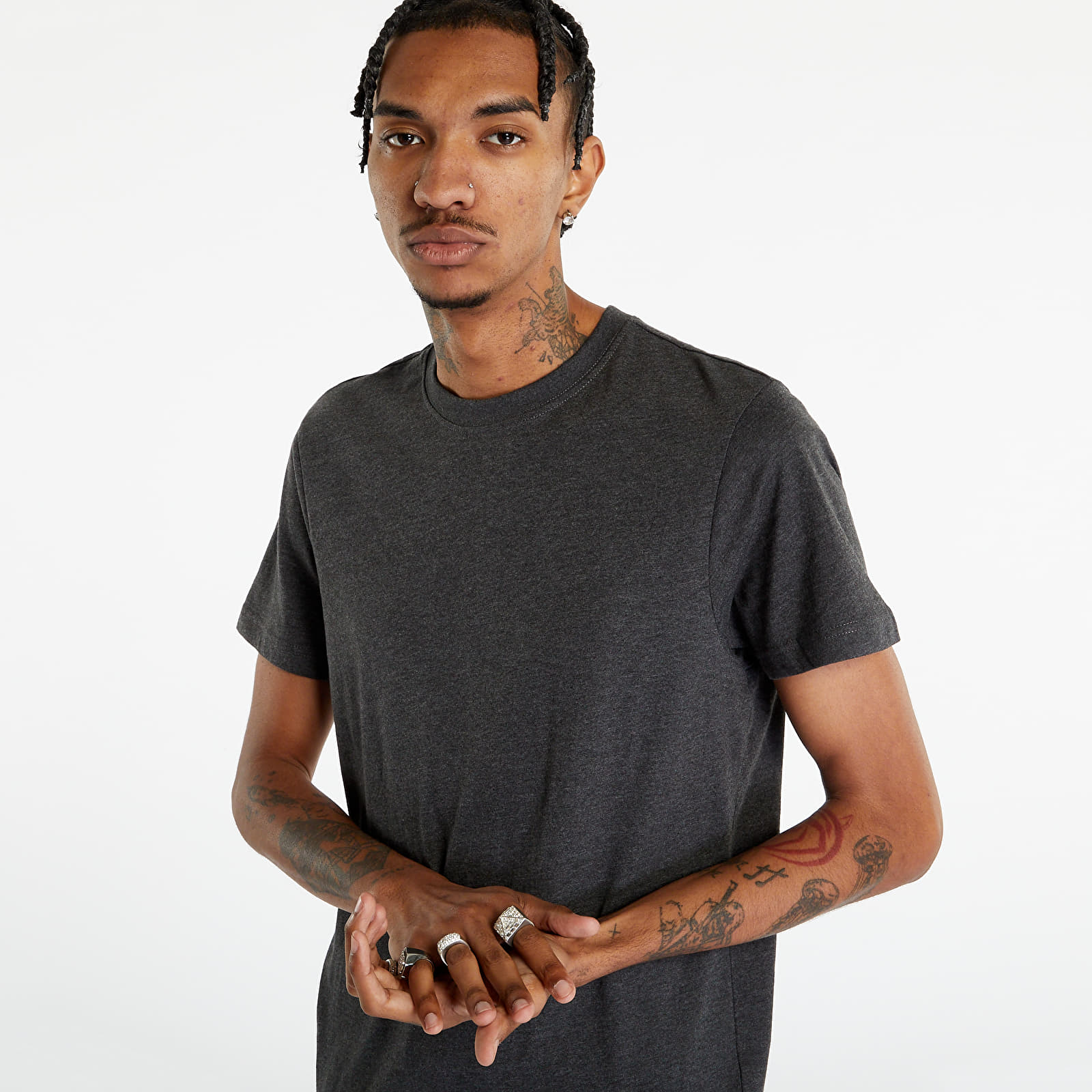 Pánské oblečení Urban Classics Basic Tee Charcoal
