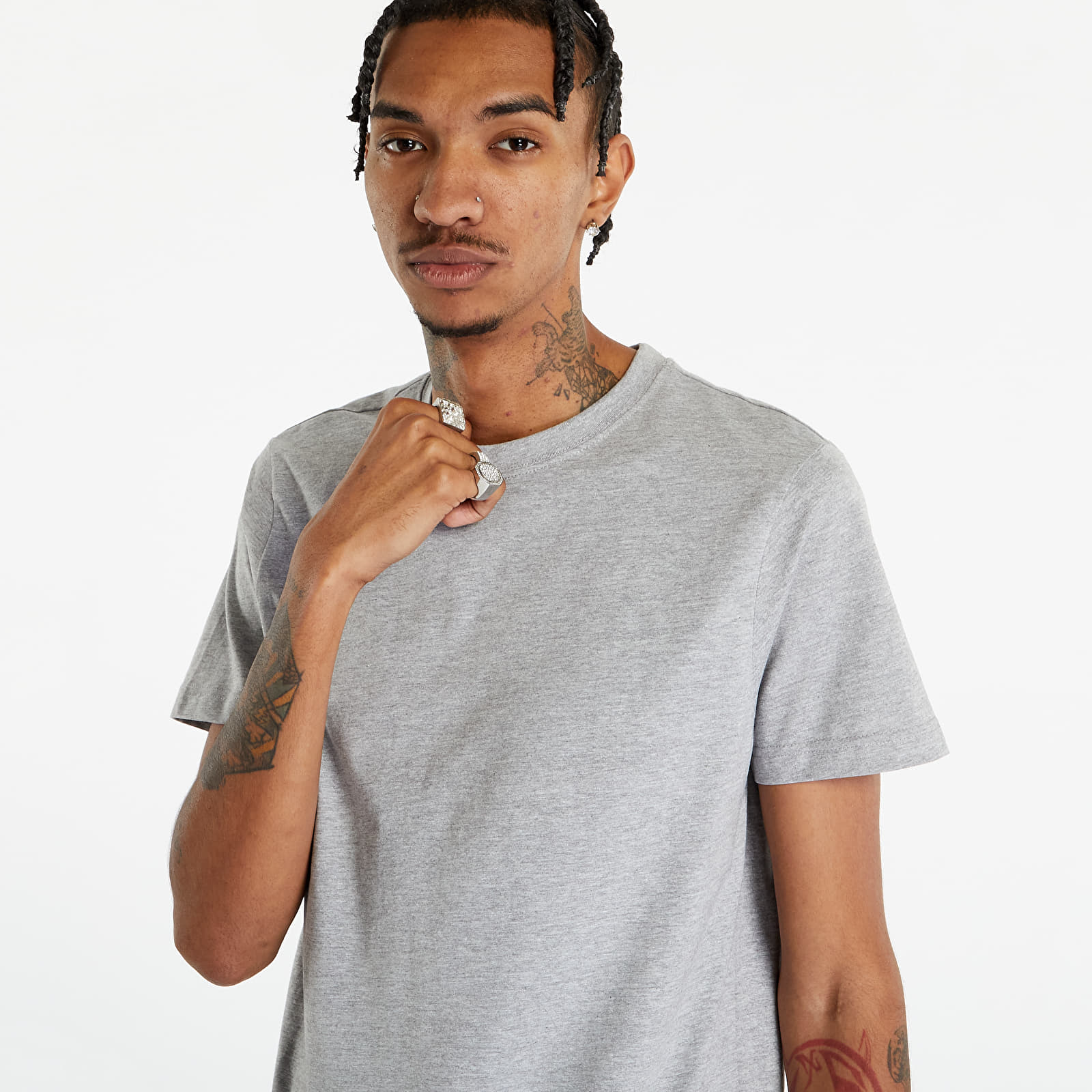Męskie Ubrania Urban Classics Basic Tee Grey