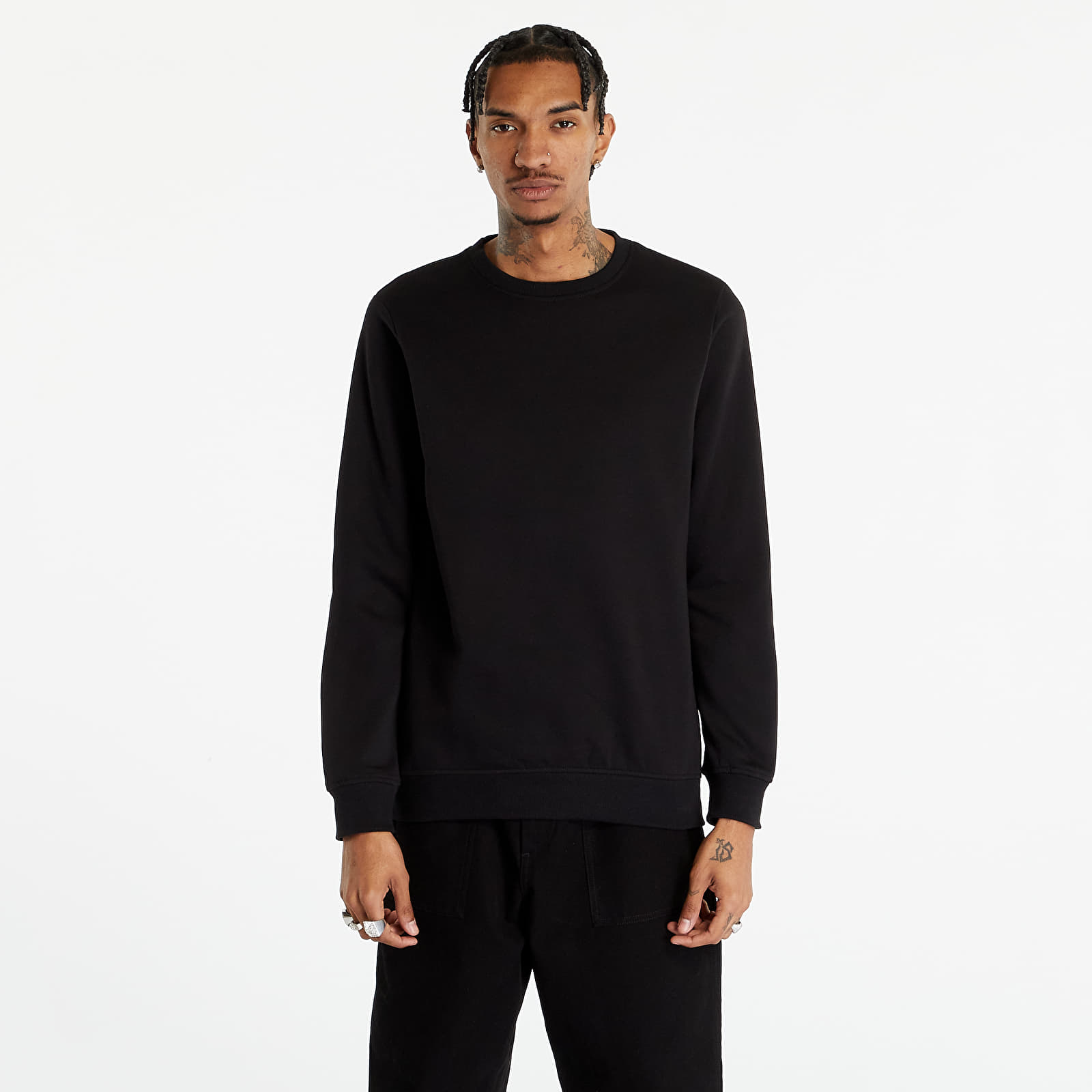 Суичърти Urban Classics Basic Terry Crew Black