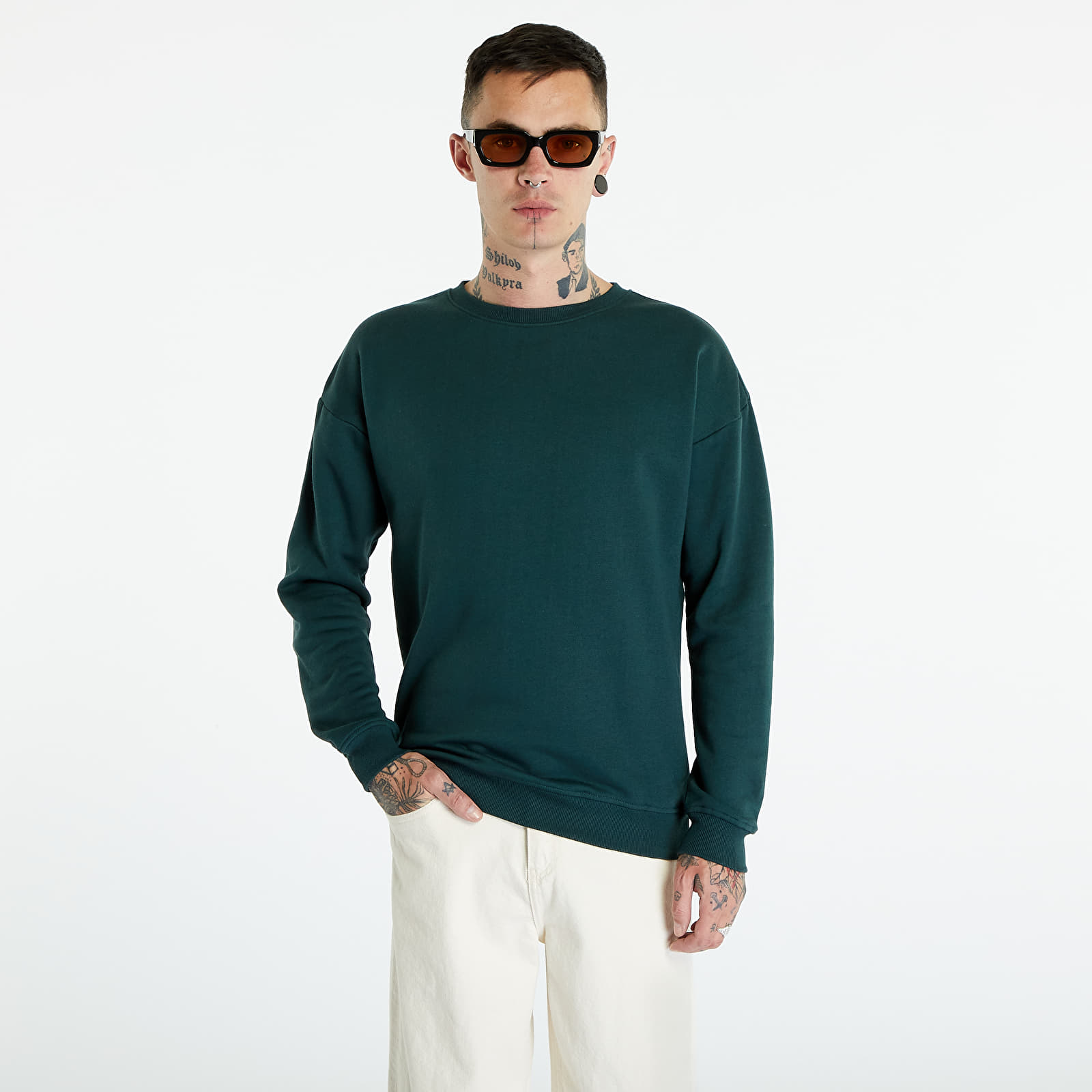 Hoodies and sweatshirts  Urban Classics Sweat Crewneck Bottle Green