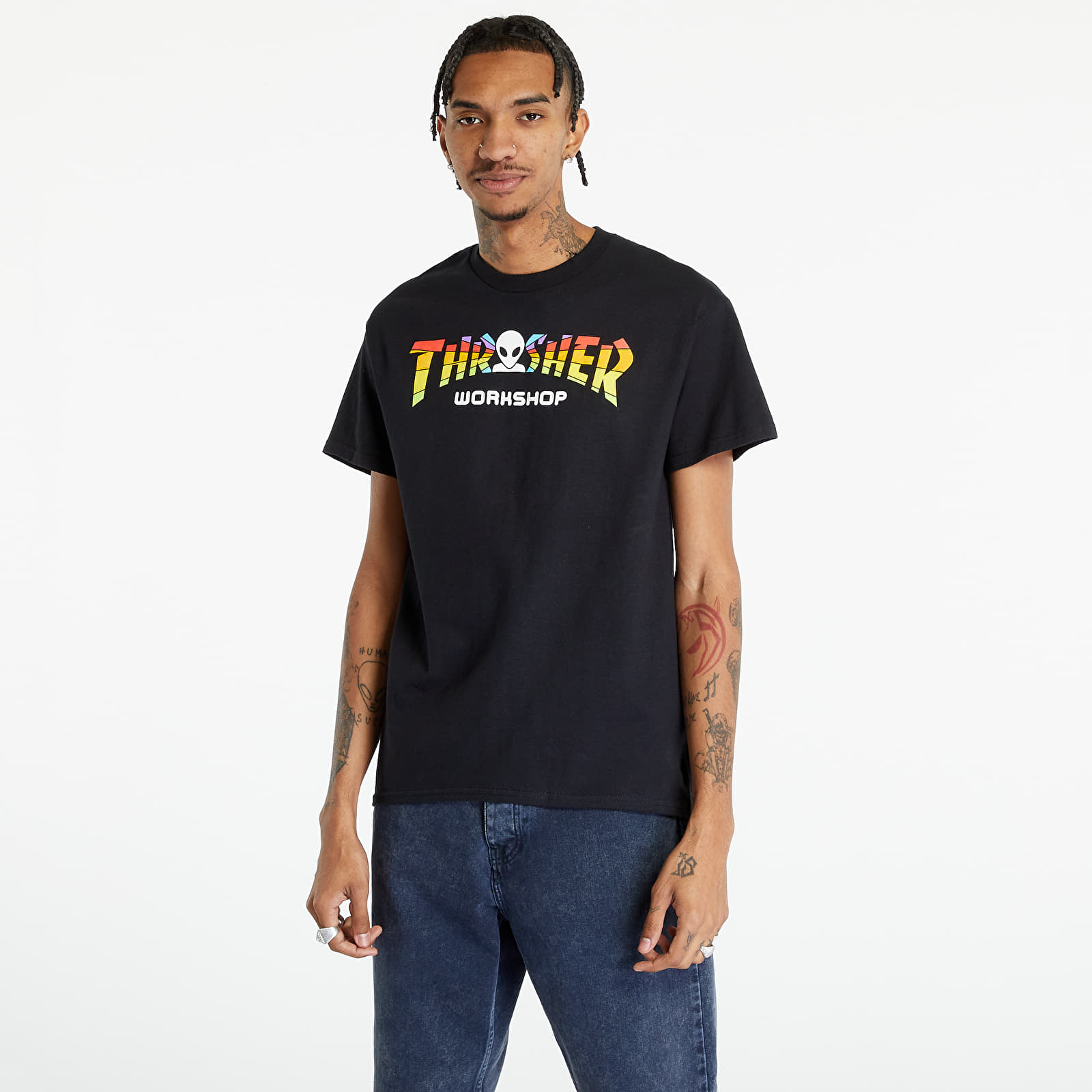 T-shirts  Thrasher x AWS Spectrum T-shirt Black