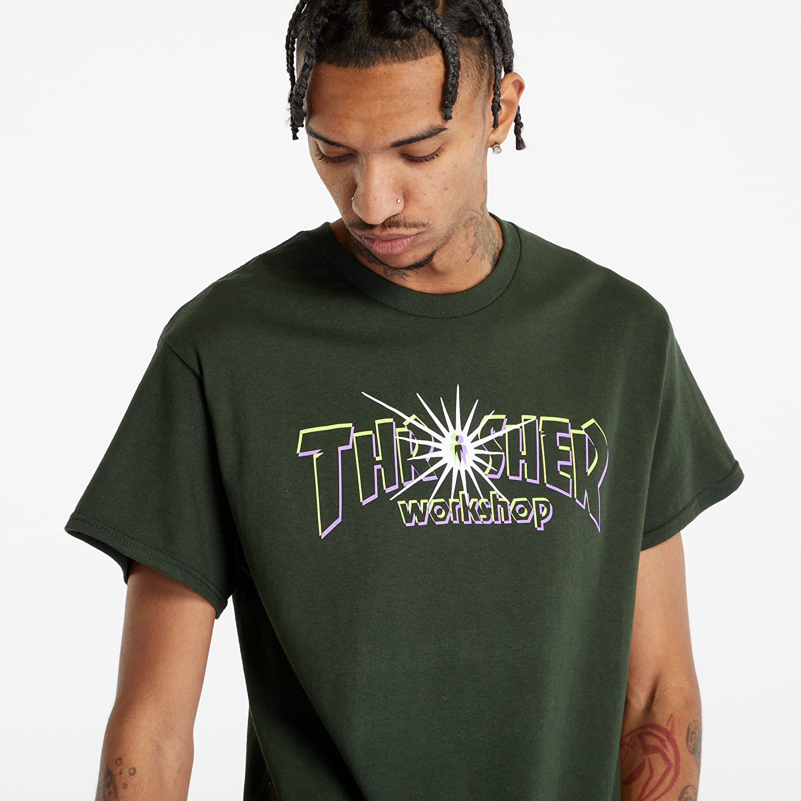 T-shirts Thrasher x AWS Nova T-shirt Forest Green