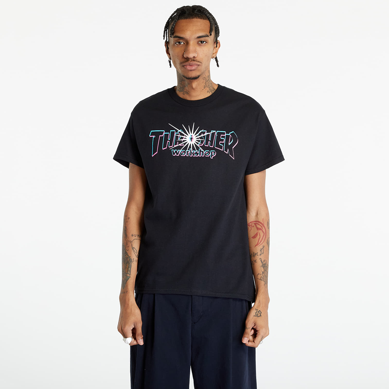 Tricouri Thrasher x AWS Nova T-shirt Black