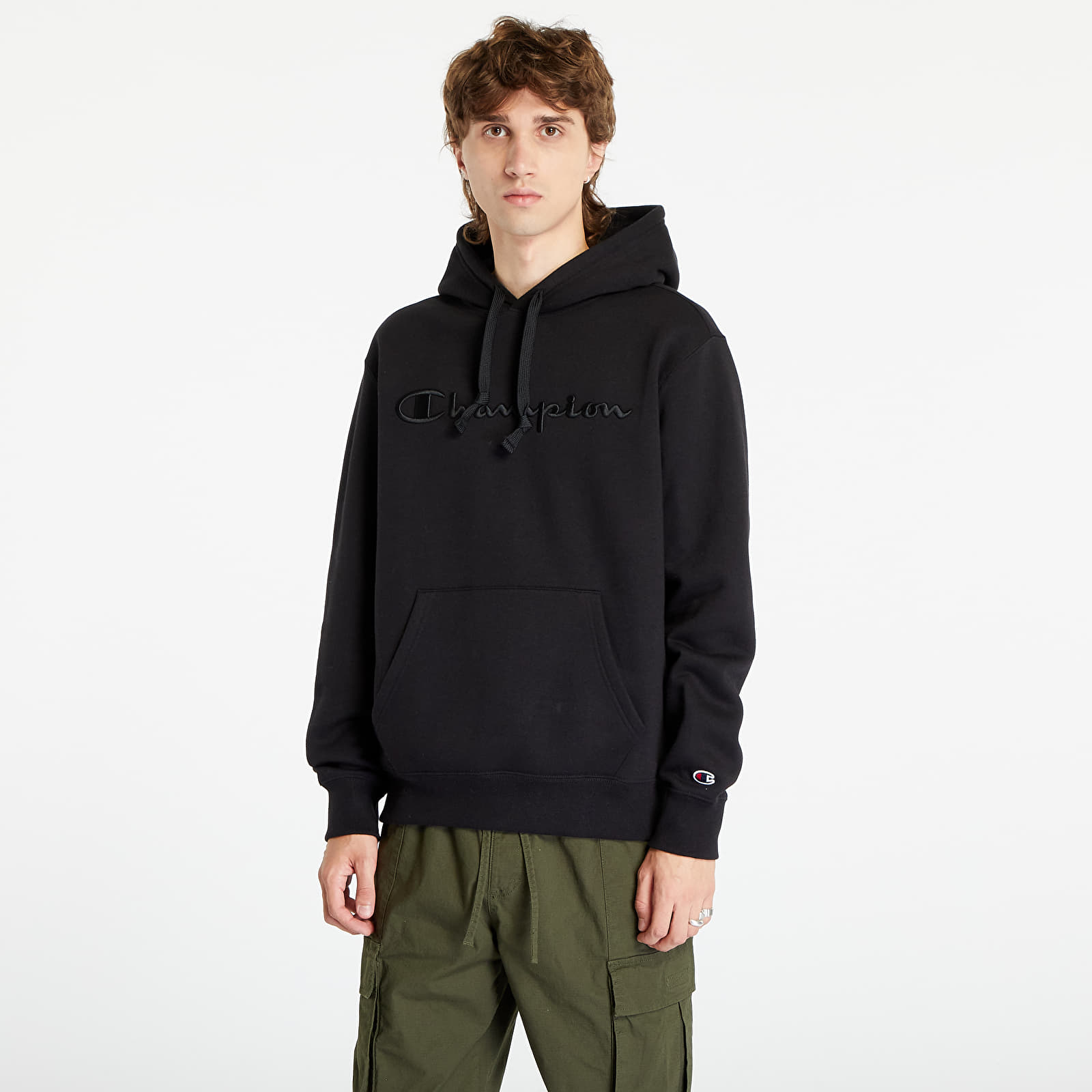 Mikiny Champion Hooded Sweatshirt Black