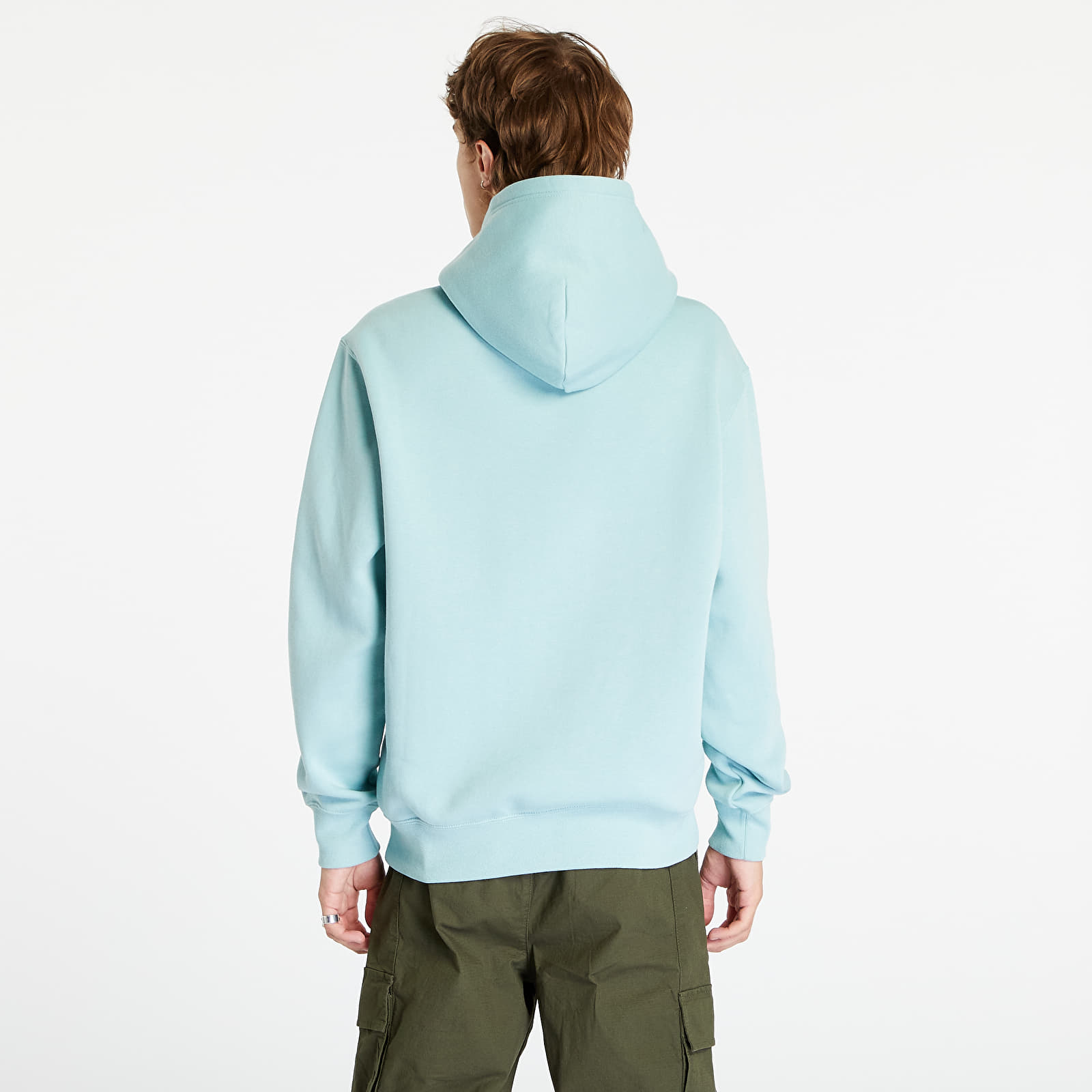 Light blue champion hoodie men top