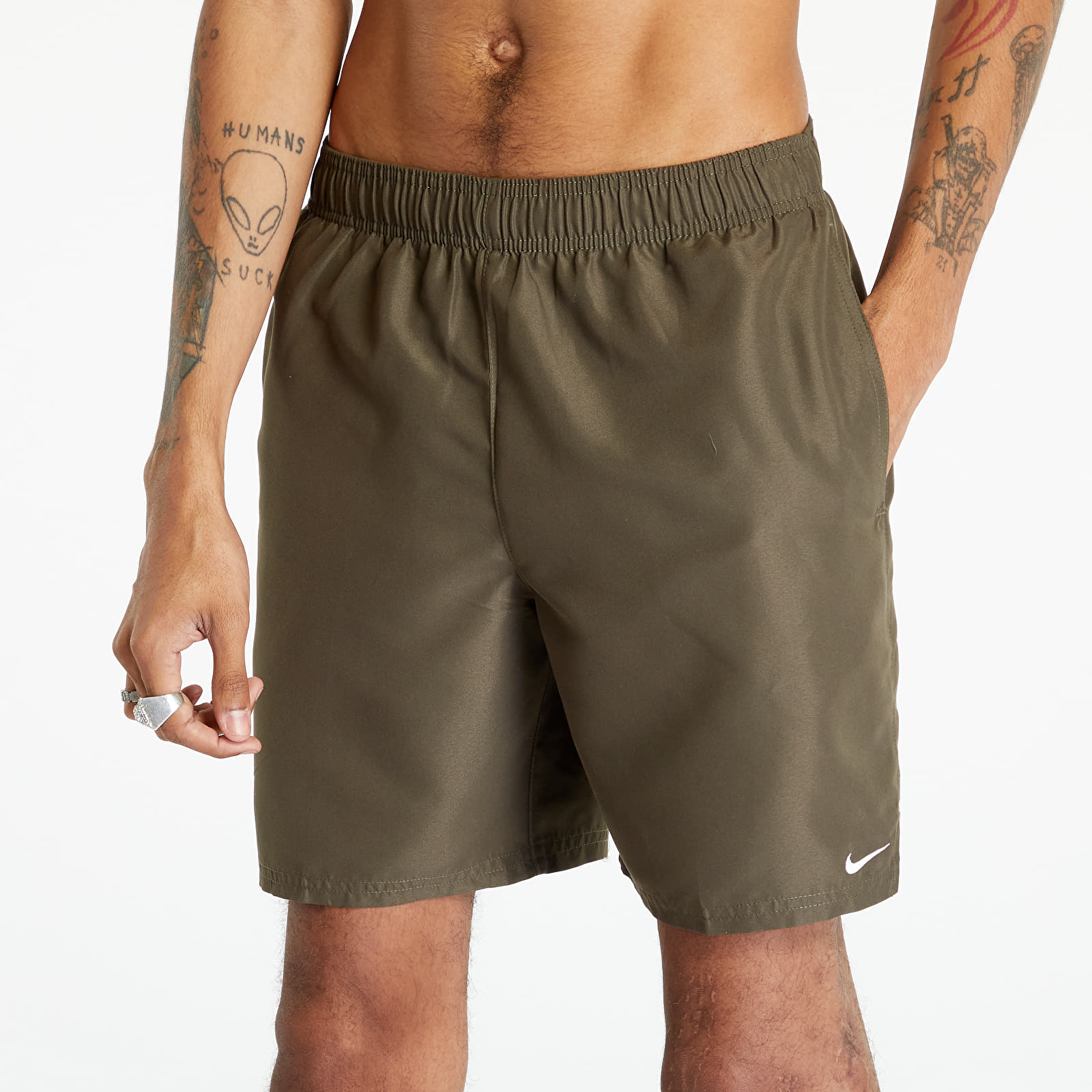Nike khaki swim sales shorts