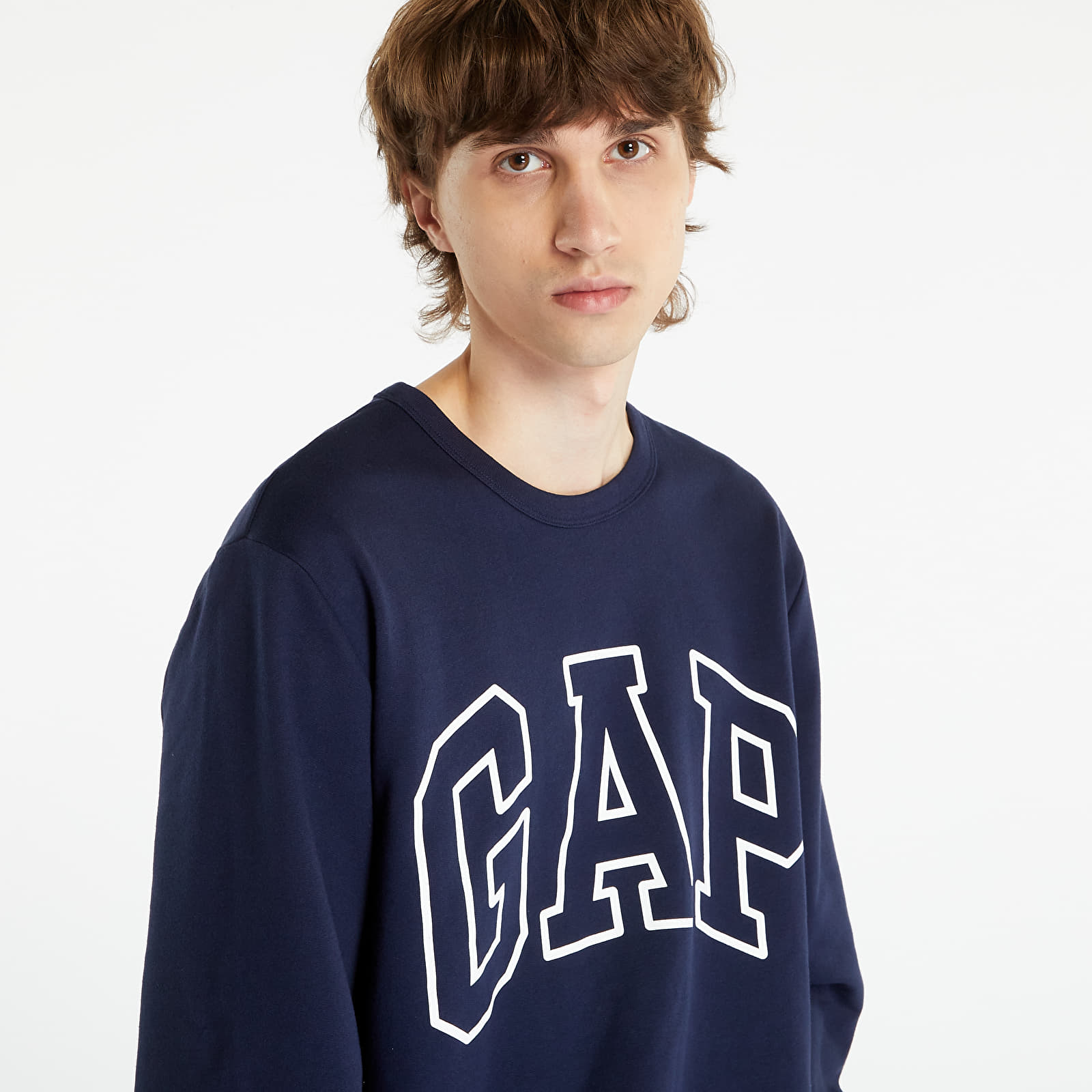 Mikiny GAP LW DB Logo Fleece Tapestry Navy