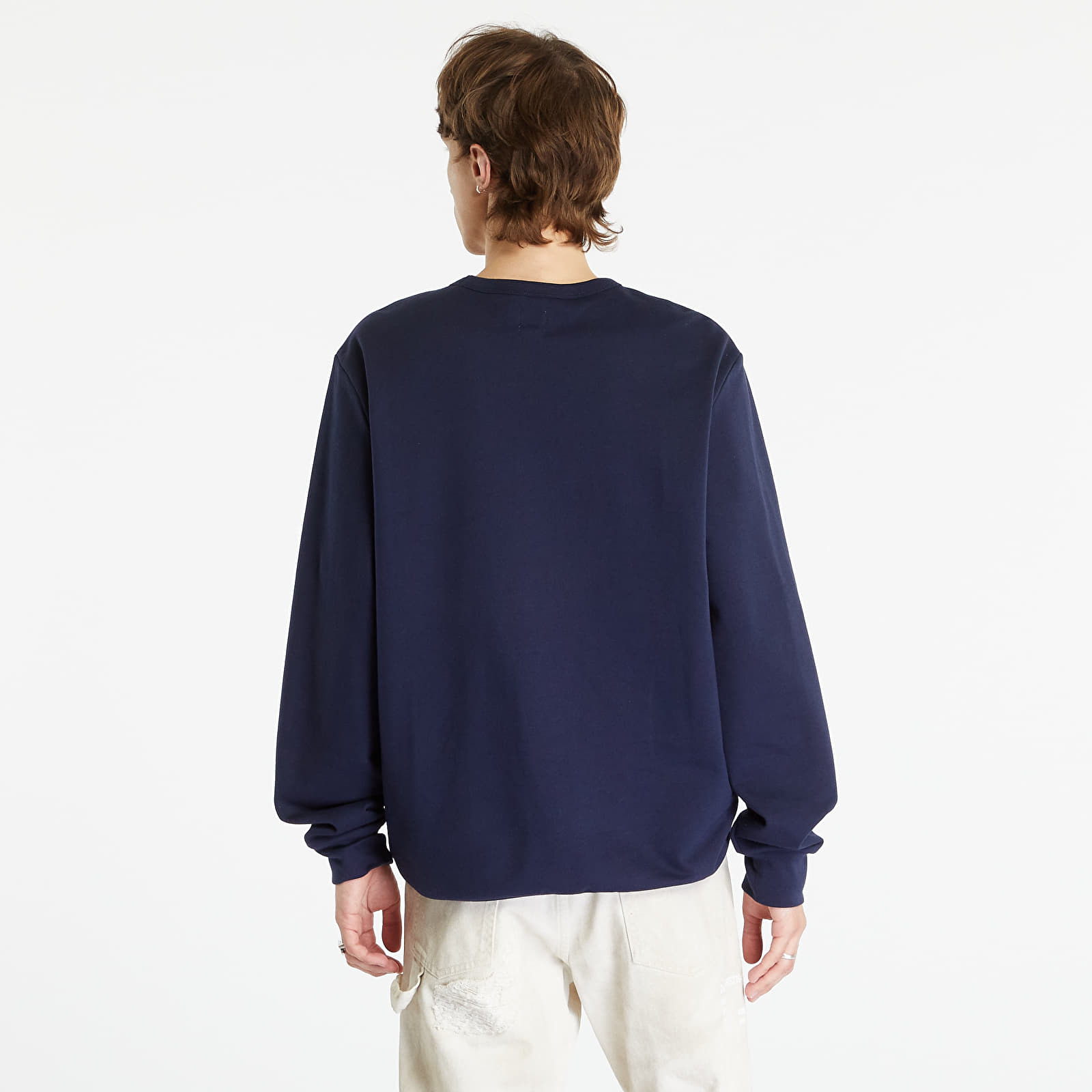 Mikiny GAP LW DB Logo Fleece Tapestry Navy