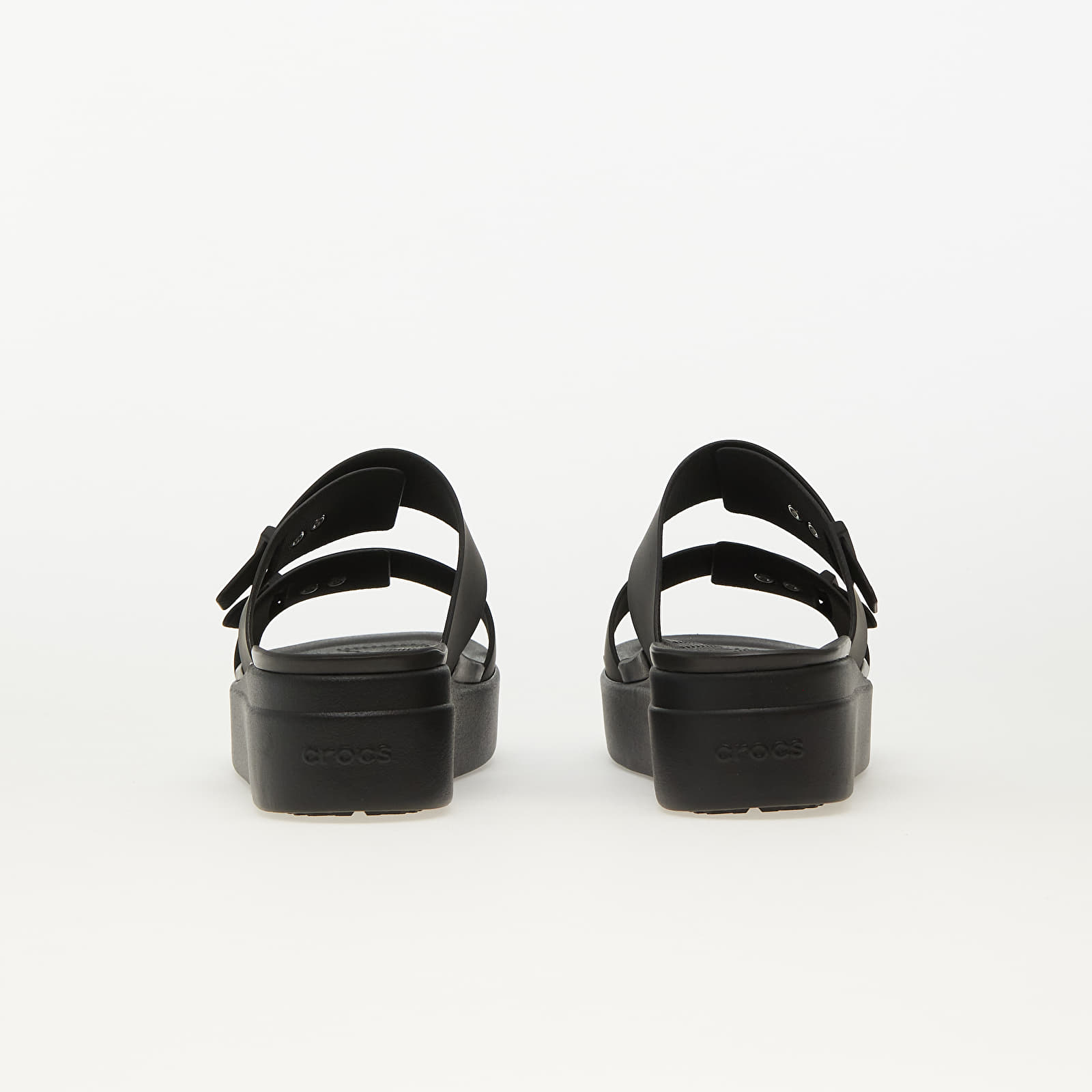 Women's sneakers and shoes Crocs Brooklyn Buckle Low Wedge Black