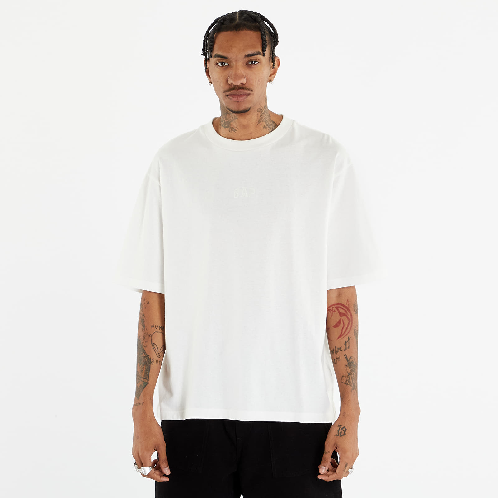 Trička GAP Ss Relaxed Logo Tee New Off White