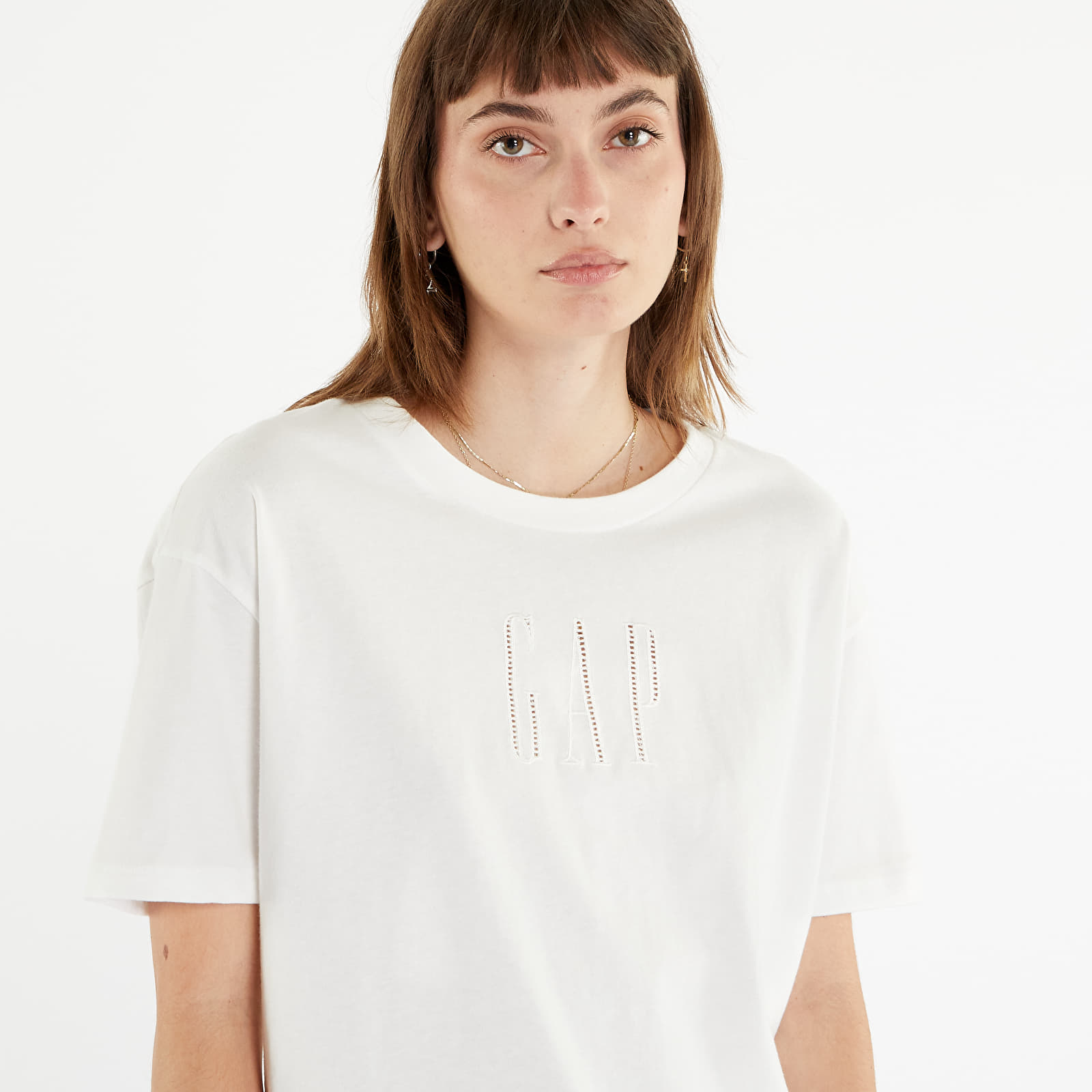 T-shirts GAP Logo Easy Bf Tee New Off White