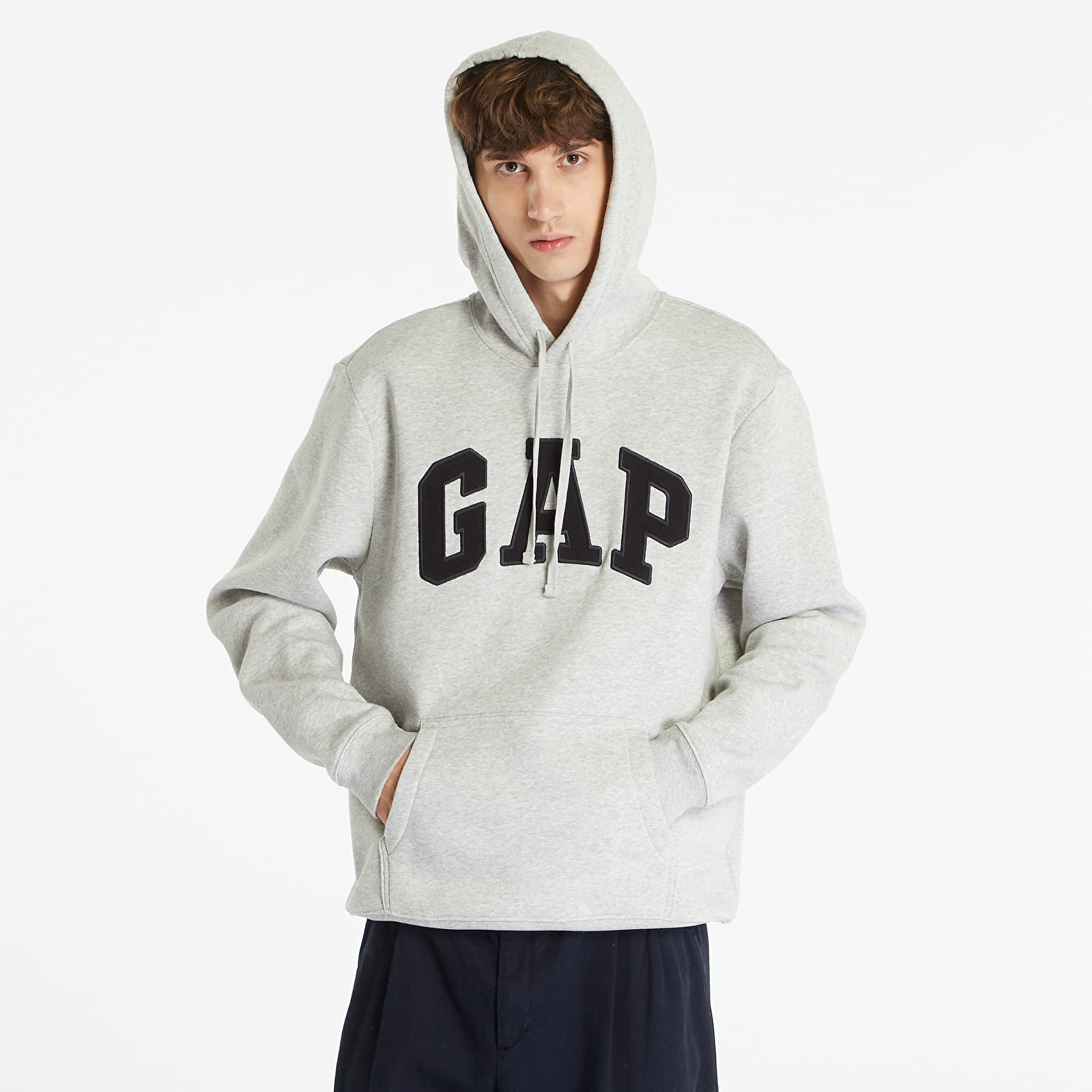 Hanorac GAP Fleece Gap Arch Light Heather Grey XXL