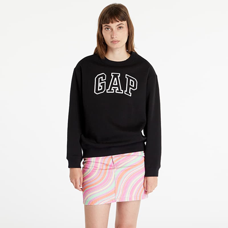 Sweatshirt GAP V-Gap Heritage Crew True Black
