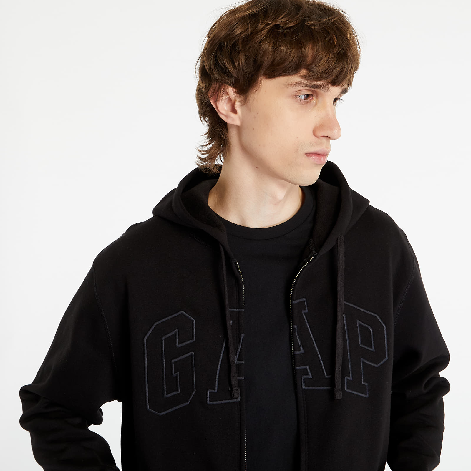Sweaters GAP V-Heritage Logo Fz True Black