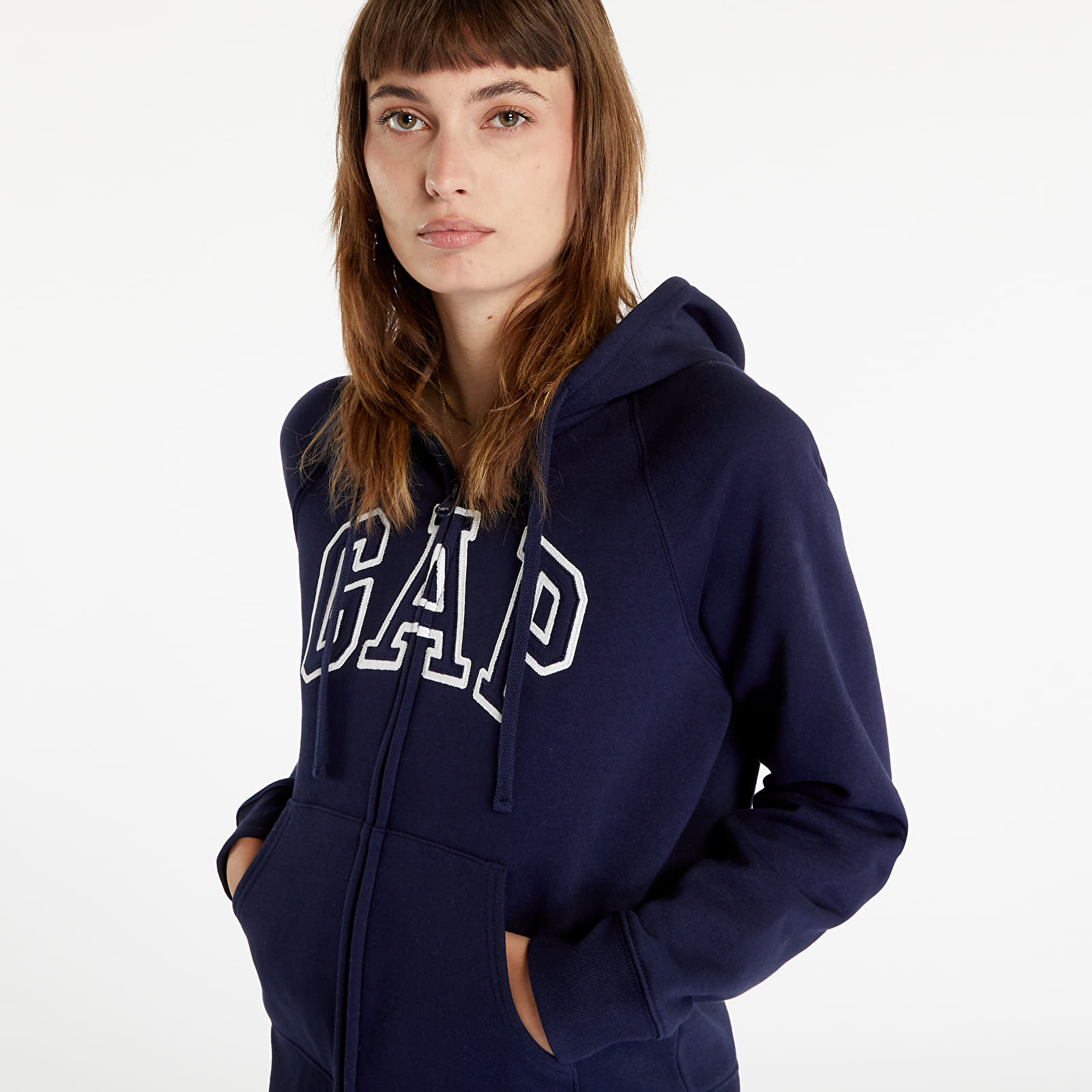 Sweatshirts GAP V-Gap Heritage Full Zip Hoodie Navy Uniform