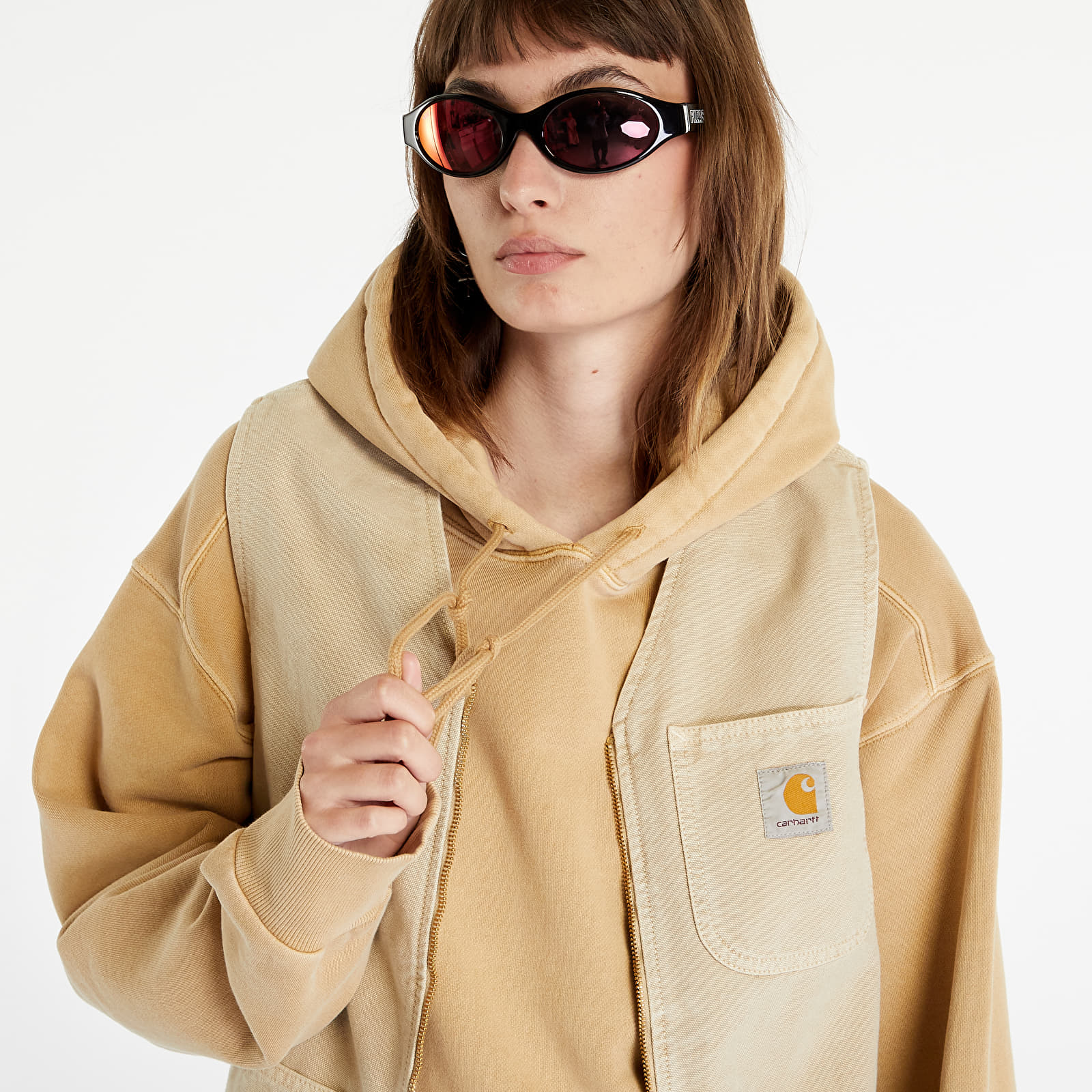 Vests Carhartt WIP Arbor Vest Dusty H Brown Faded | Queens