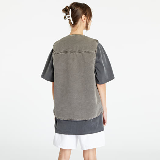トップス Carhartt WIP ARBOR VEST BLACK FADED Vests Carhartt WIP Arbor Vest Black Faded | Queens