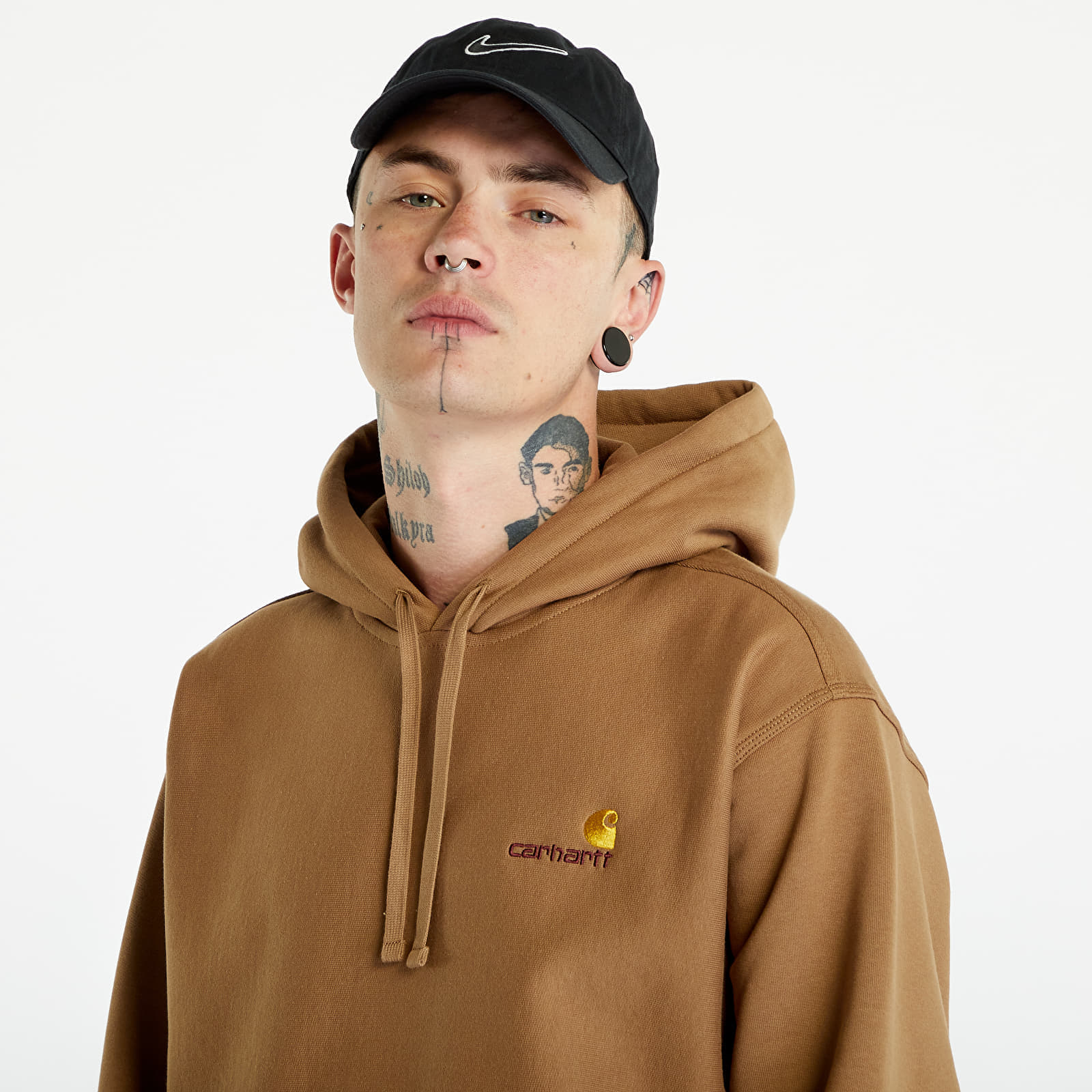 Hanorace Carhartt WIP Hooded American Script Sweat Buffalo