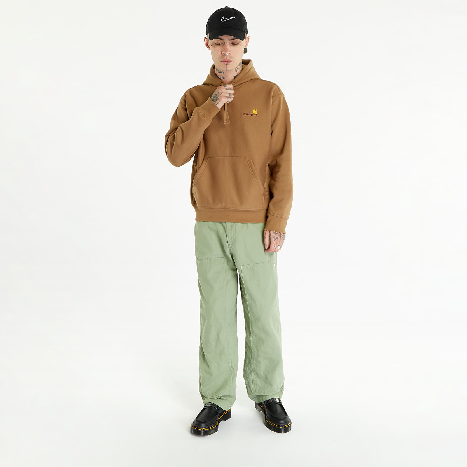 Hanorace Carhartt WIP Hooded American Script Sweat Buffalo