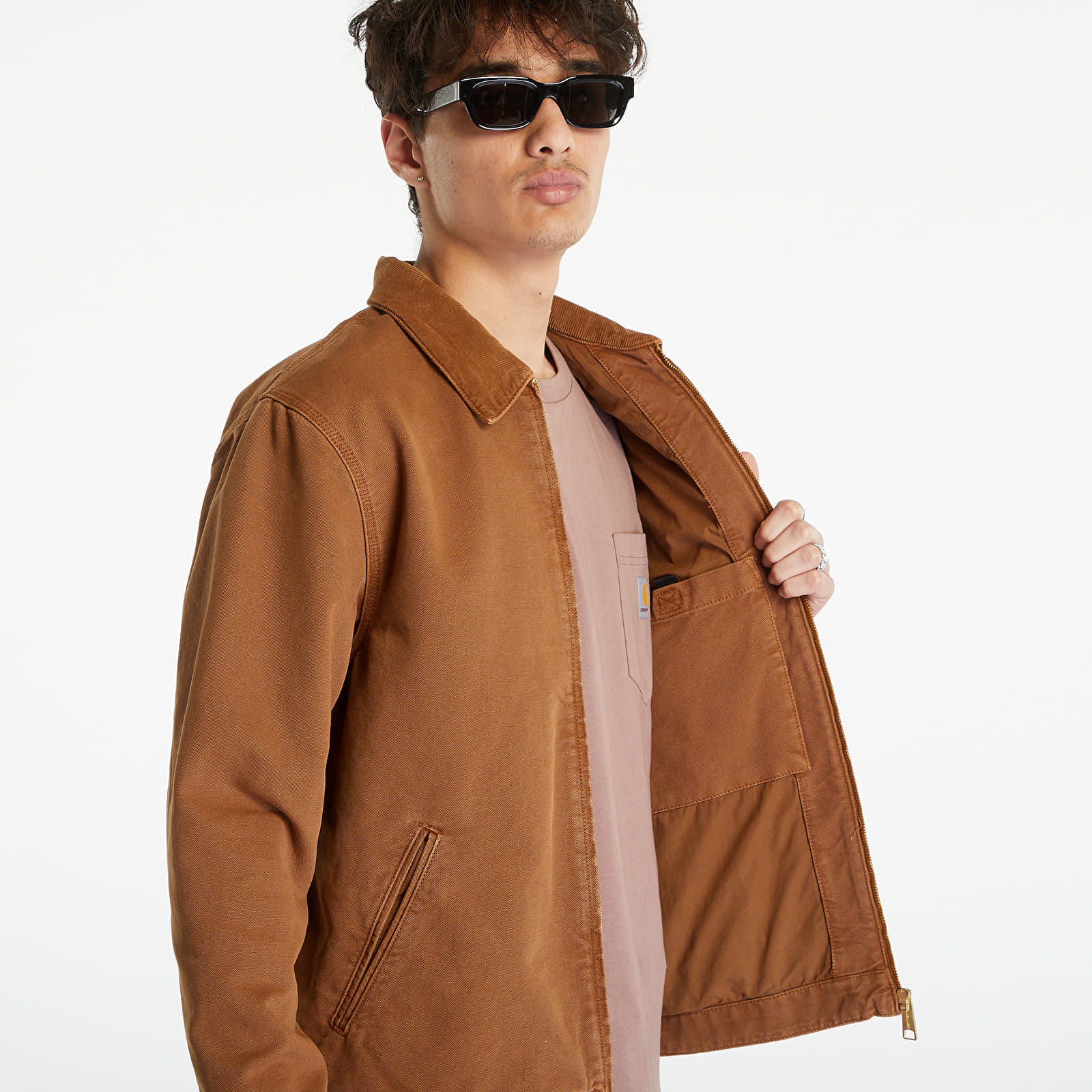 Jacken Carhartt WIP Detroit Spring Jacket Faded Tamarind