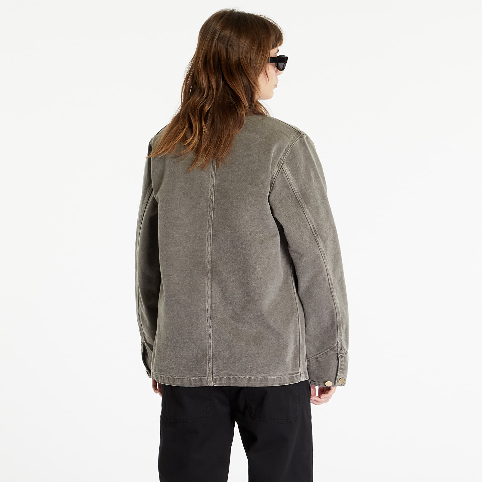 Kurtki Carhartt WIP Michigan Chore Spring Coat Black