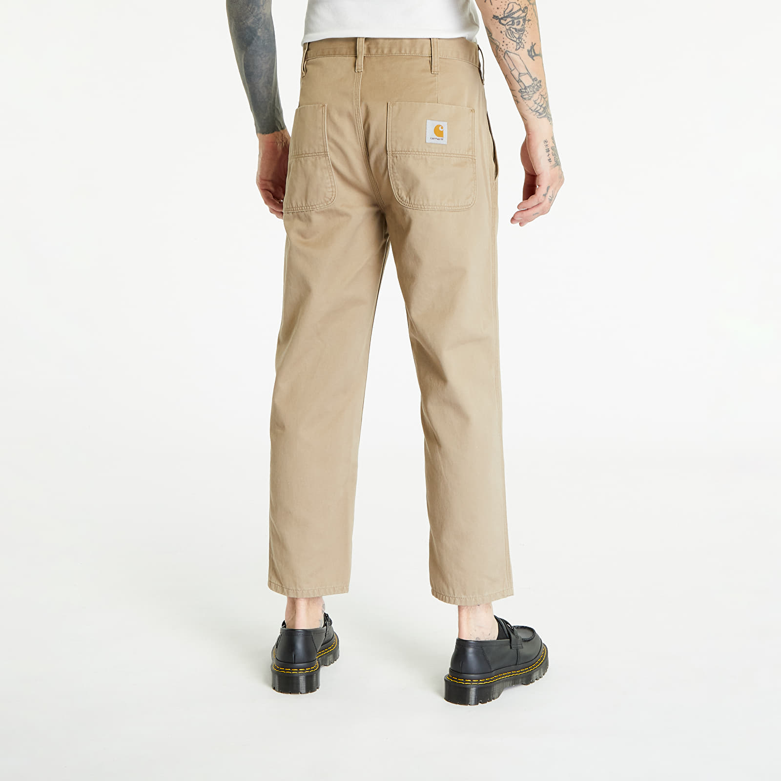 Jeans und Hosen Carhartt WIP Abbott Pant Leather Stone Washed