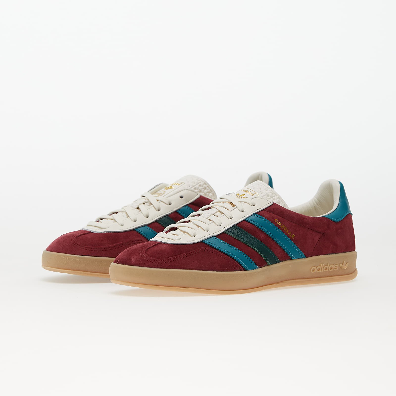 Men's sneakers and shoes adidas Originals Gazelle Indoor Core Burgundy/ Arctic Fuchsia/ Collegiate Green