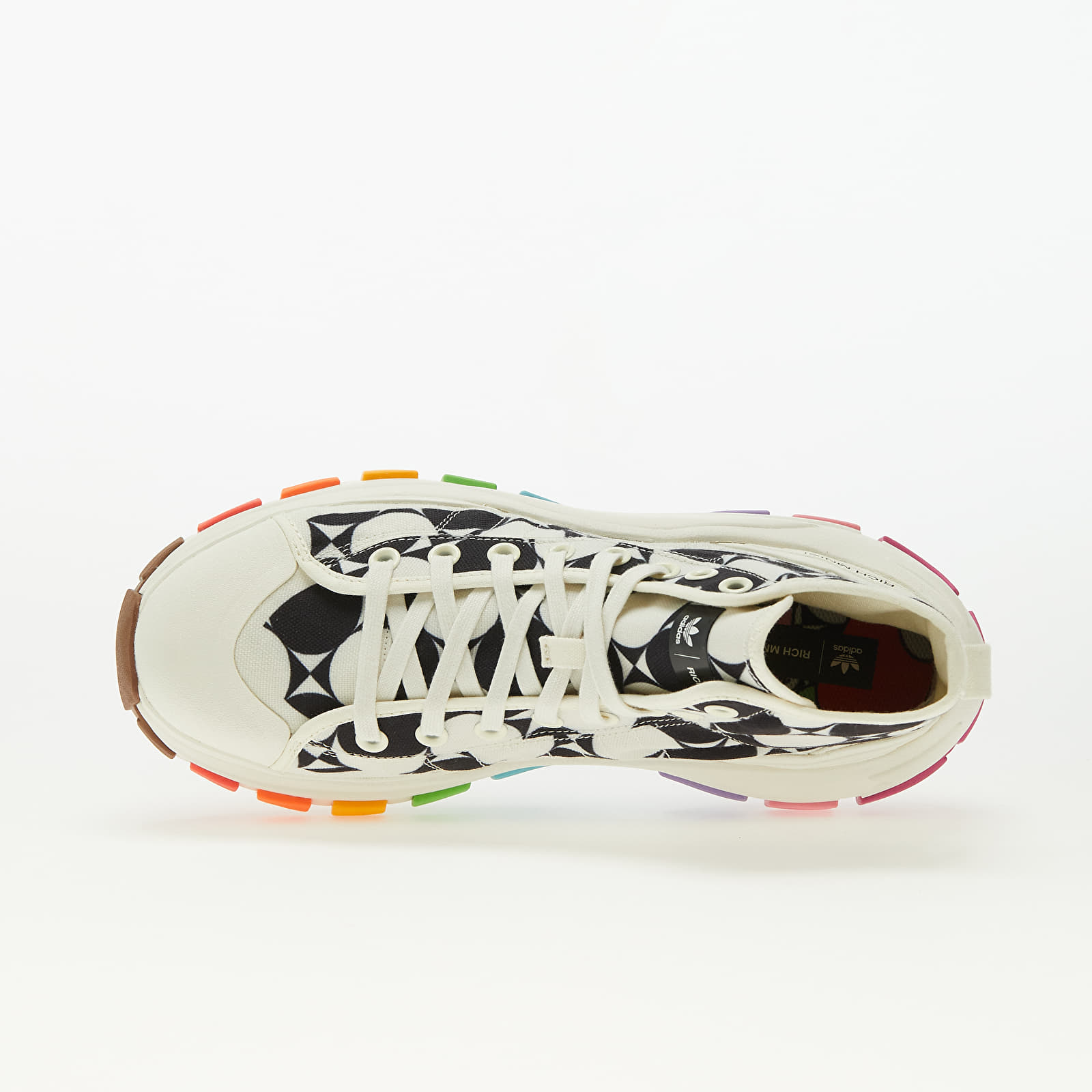 Turnschuhe und Schuhe fur Manner adidas Originals adidas Rich Mnisi Nizza Hi XY22 Pride Off White Core Black Off White Queens