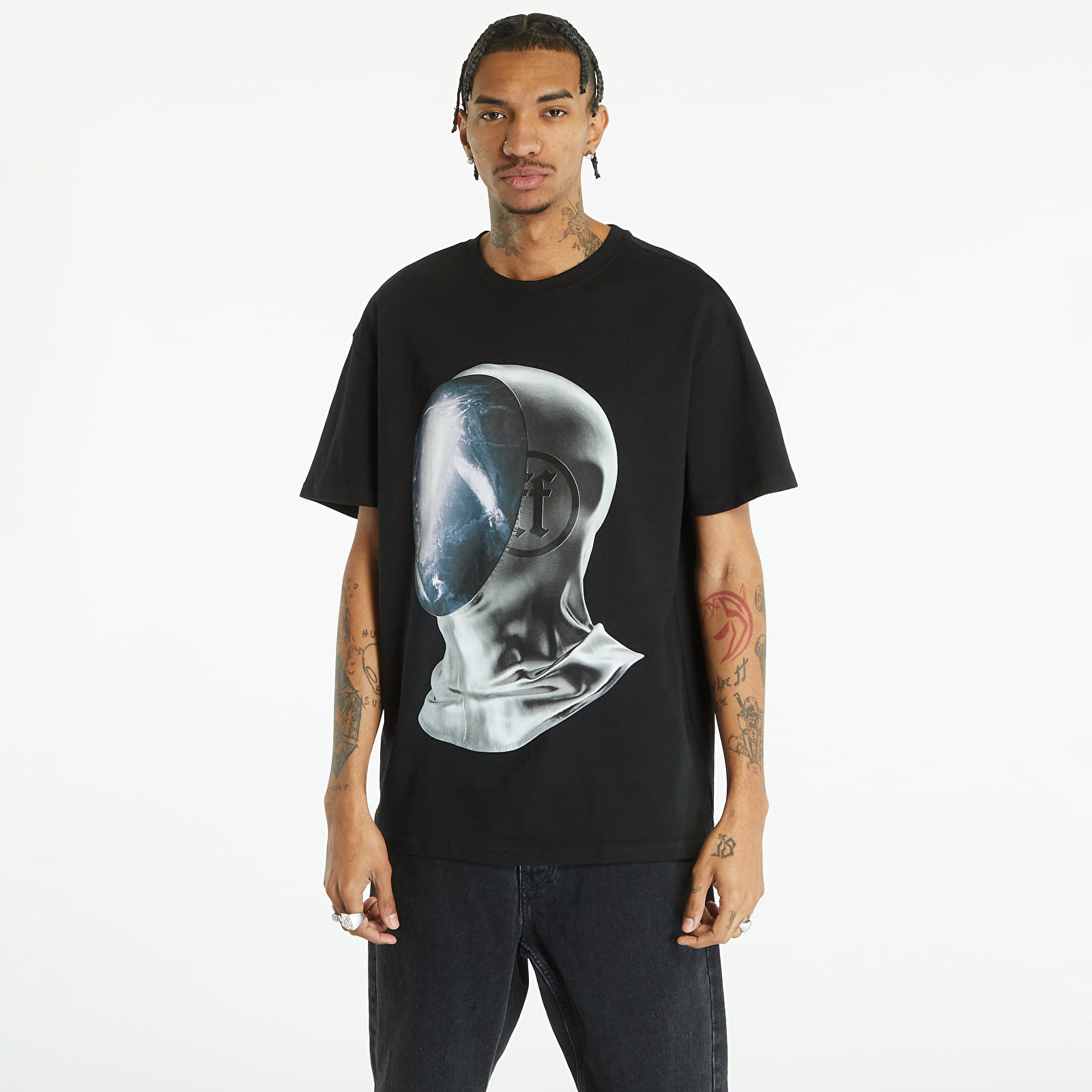 T-Shirts Forgotten Faces Distant Heavy Oversized Tee Black