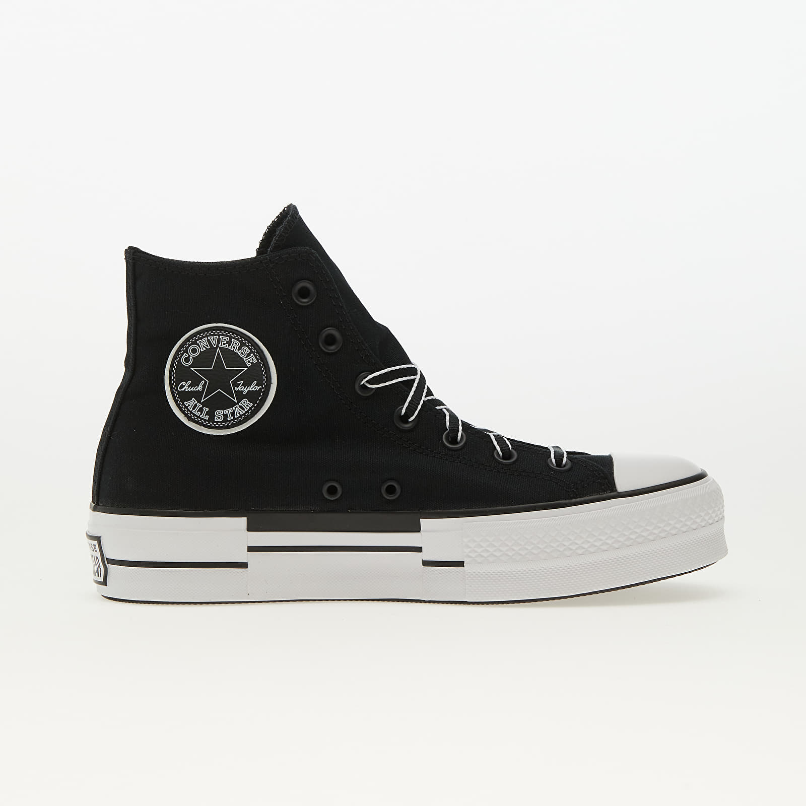 Sneakers und Schuhe für Frauen Converse Chuck Taylor All Star Lift Platform Outline Sketch Black/ White/ Black