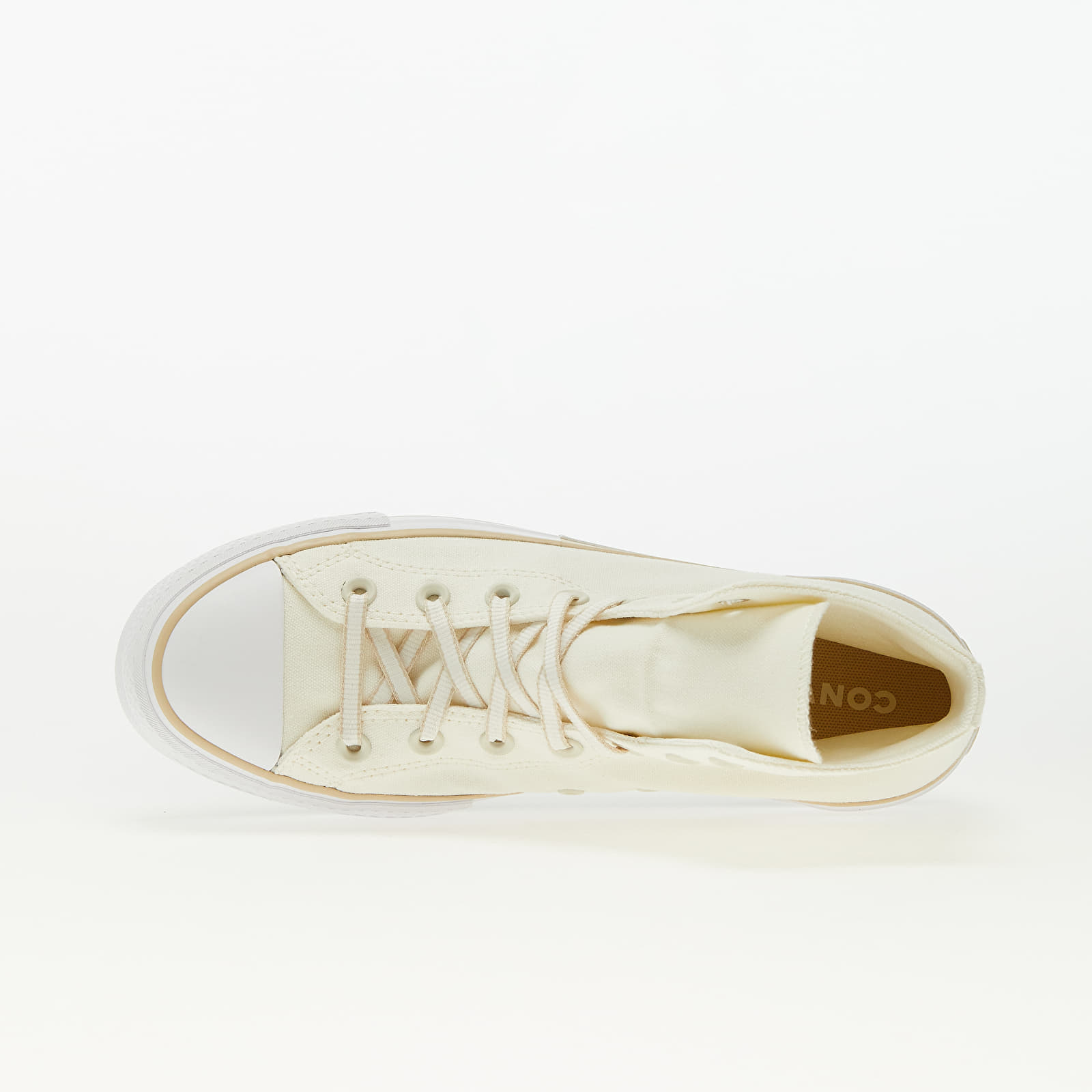Dámské tenisky a boty Converse Chuck Taylor All Star Lift Platform Outline Sketch Oat Milk/ Egret/ White