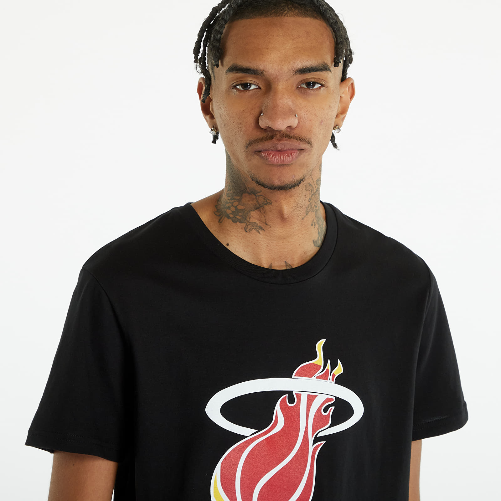 T-krekli Mitchell & Ness NBA Team Logo Tee Miami Heat Black