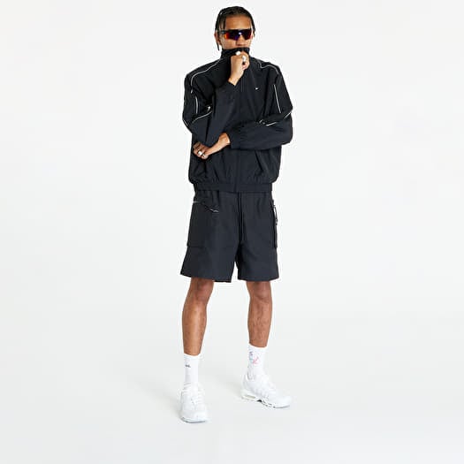 Jackets Nike Solo Swoosh Woven Tracksuit Jacket Black White Queens