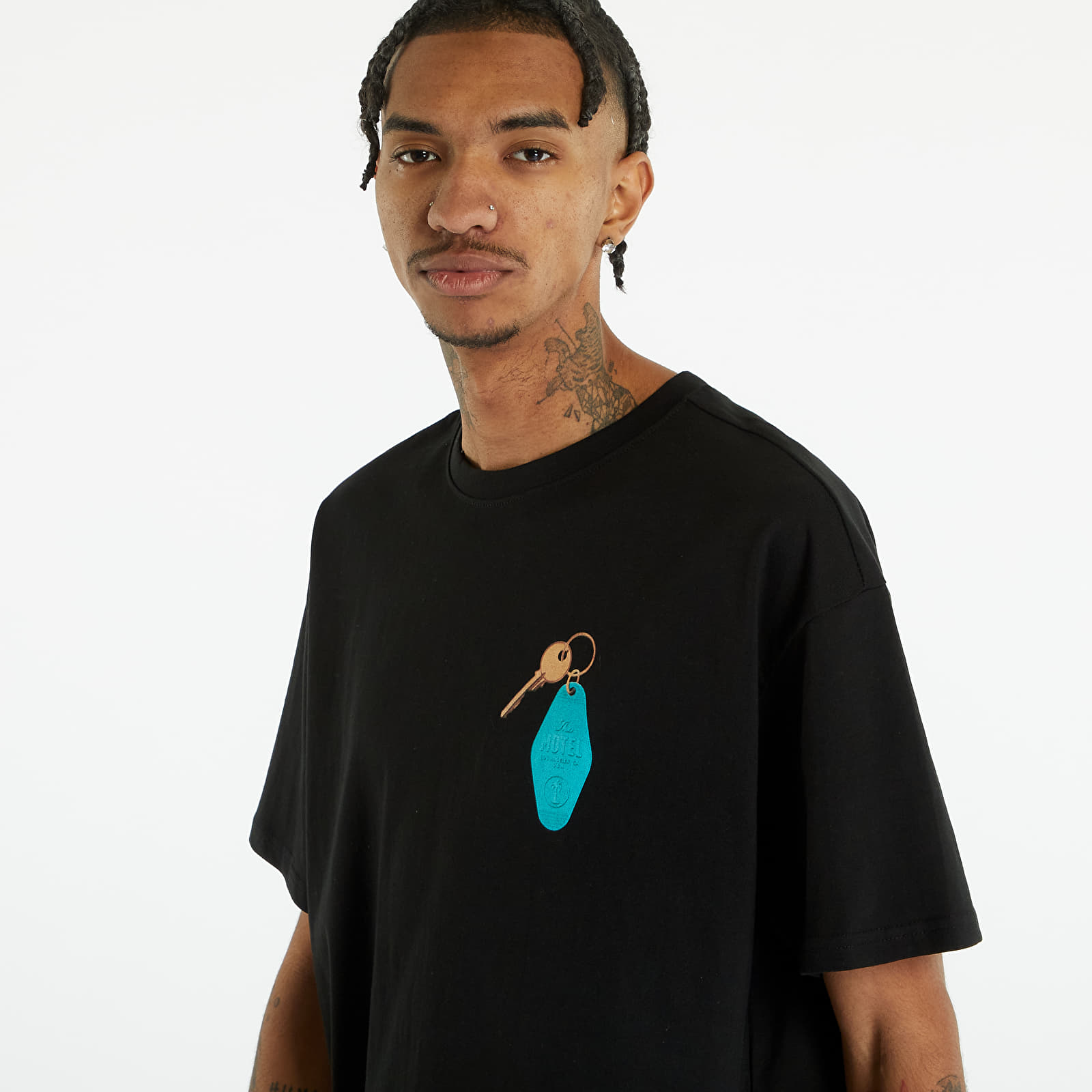 T-shirts Urban Classics California Motel Oversize Tee Black