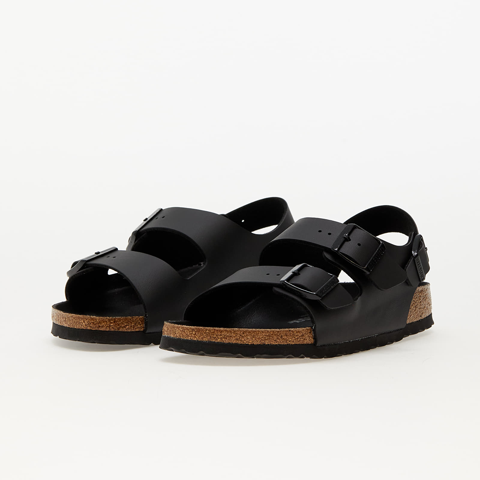 Women's sneakers and shoes Birkenstock Milano Birko-Flor Triples Black