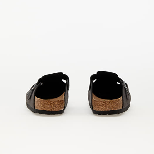 Birkenstock Boston Synthetic Dust Black VEG | Queens