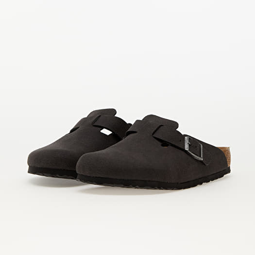 Birkenstock Boston Synthetic Dust Black VEG | Queens