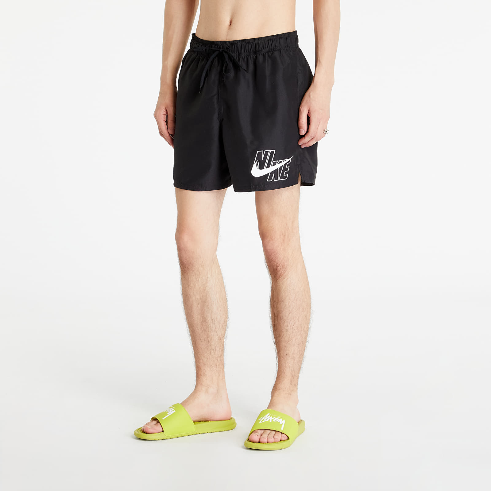 Costum de baie Nike Logo Solid 5 Black
