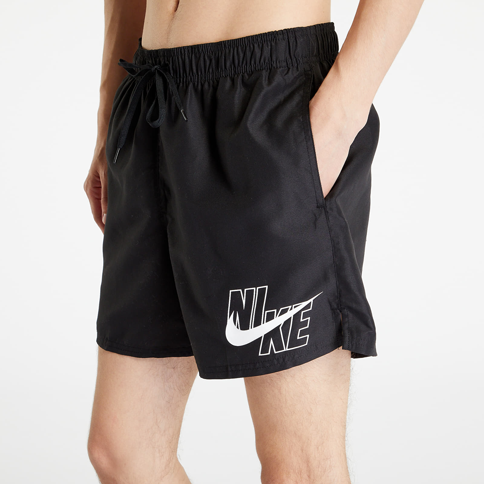 Costum de baie Nike Logo Solid 5 Black
