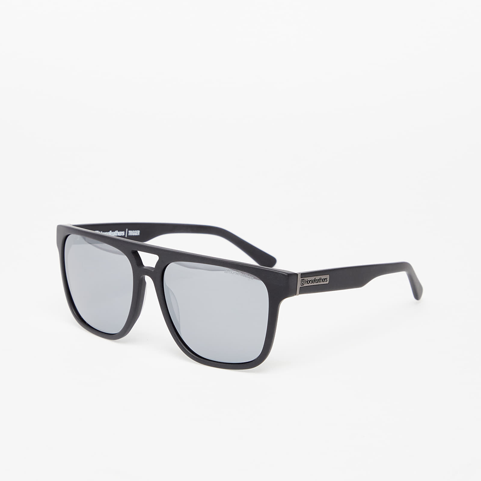 Aksessuaarid Horsefeathers Trigger Sunglasses Matt Black/ Mirror White