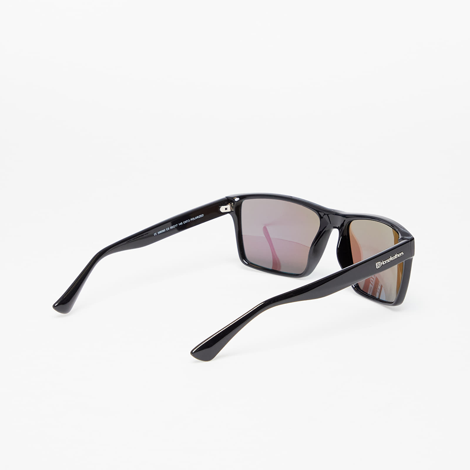 Aksessuaarid Horsefeathers Merlin Sunglasses Gloss Black/ Mirror Green