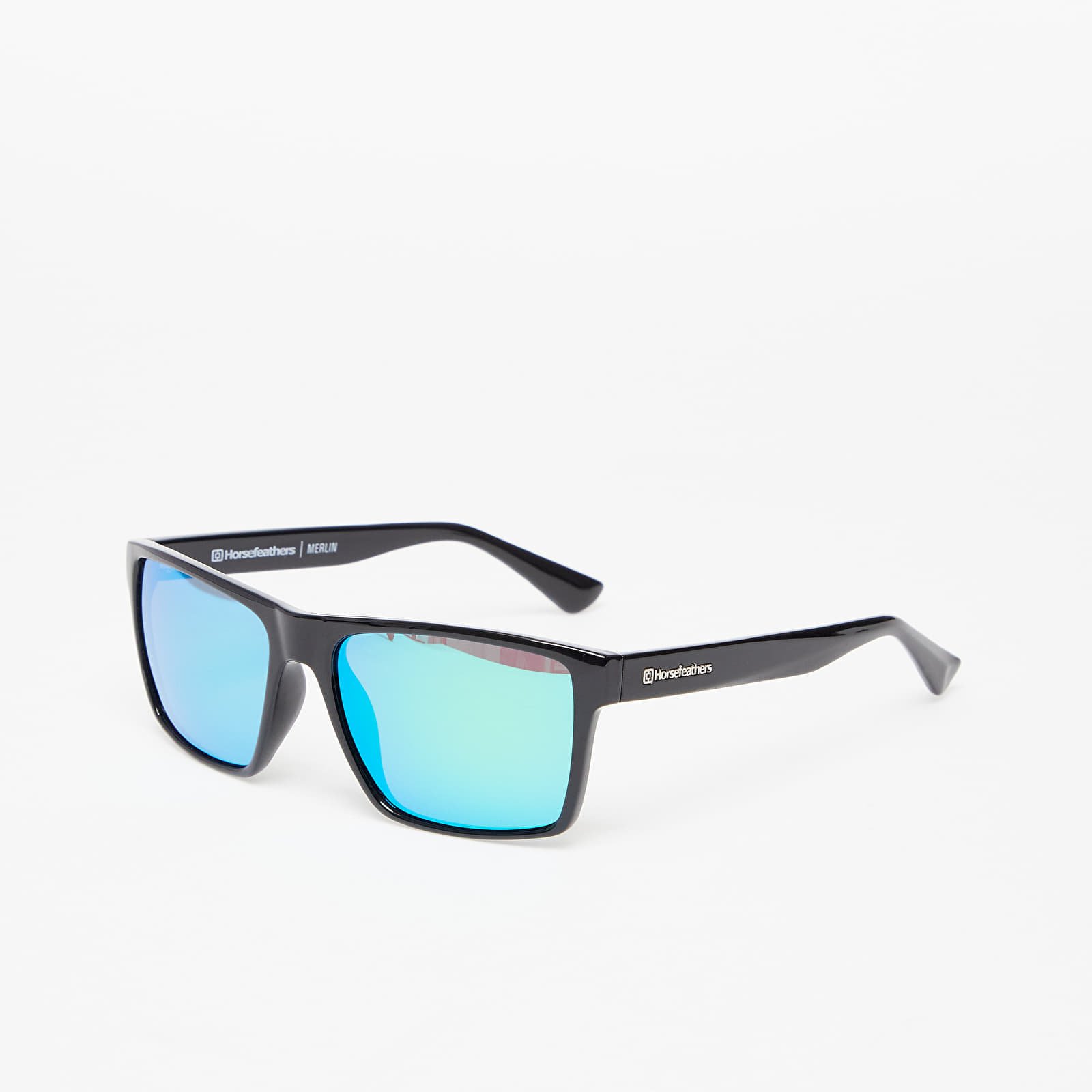 Aksessuaarid Horsefeathers Merlin Sunglasses Gloss Black/ Mirror Green