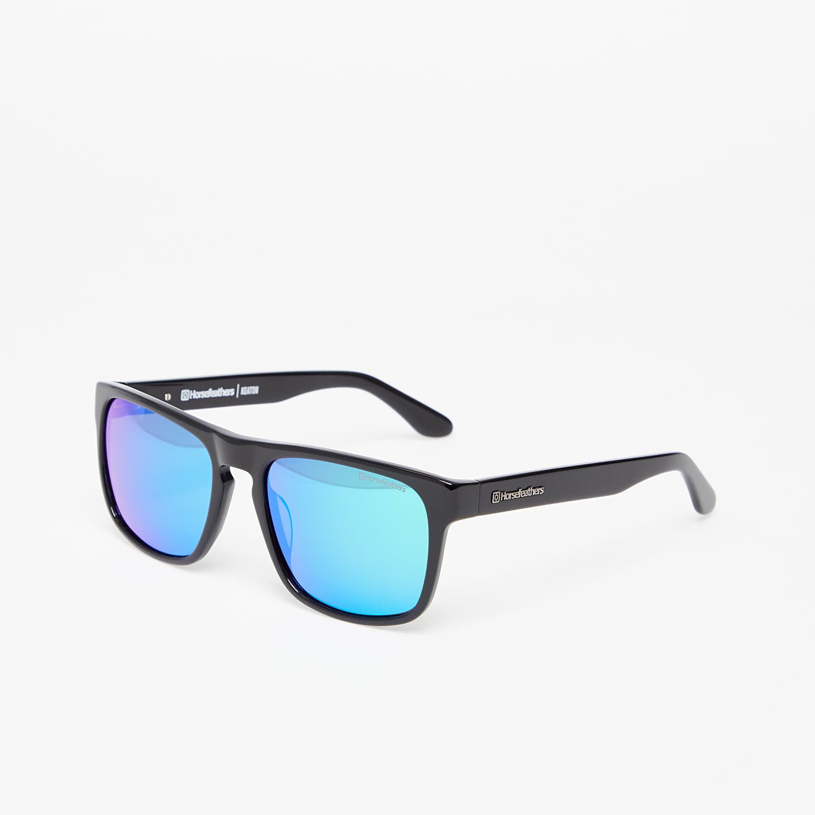 Aksessuaarid Horsefeathers Keaton Sunglasses Gloss Black/ Mirror Green