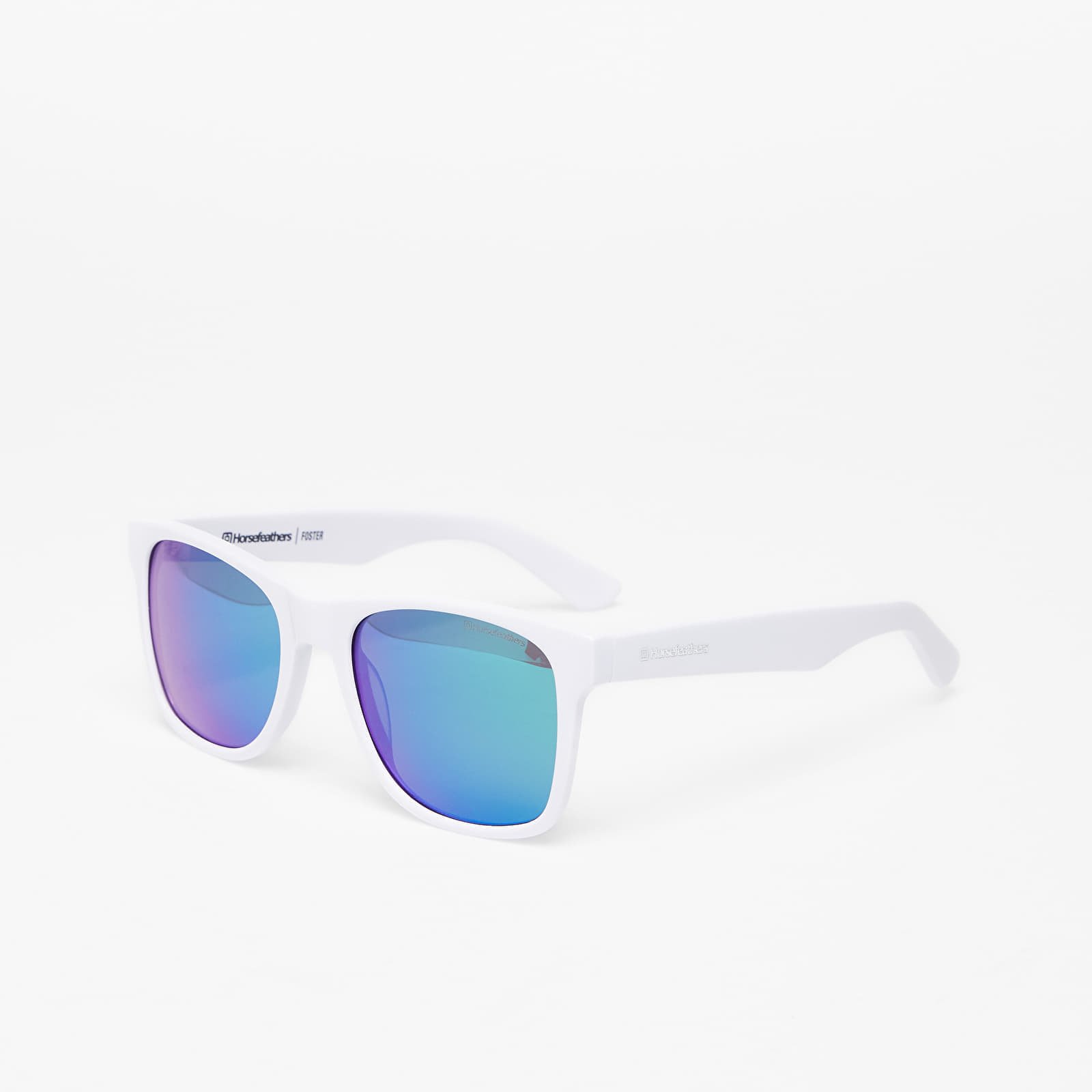 Aksessuaarid Horsefeathers Foster Sunglasses Gloss White/ Mirror Green